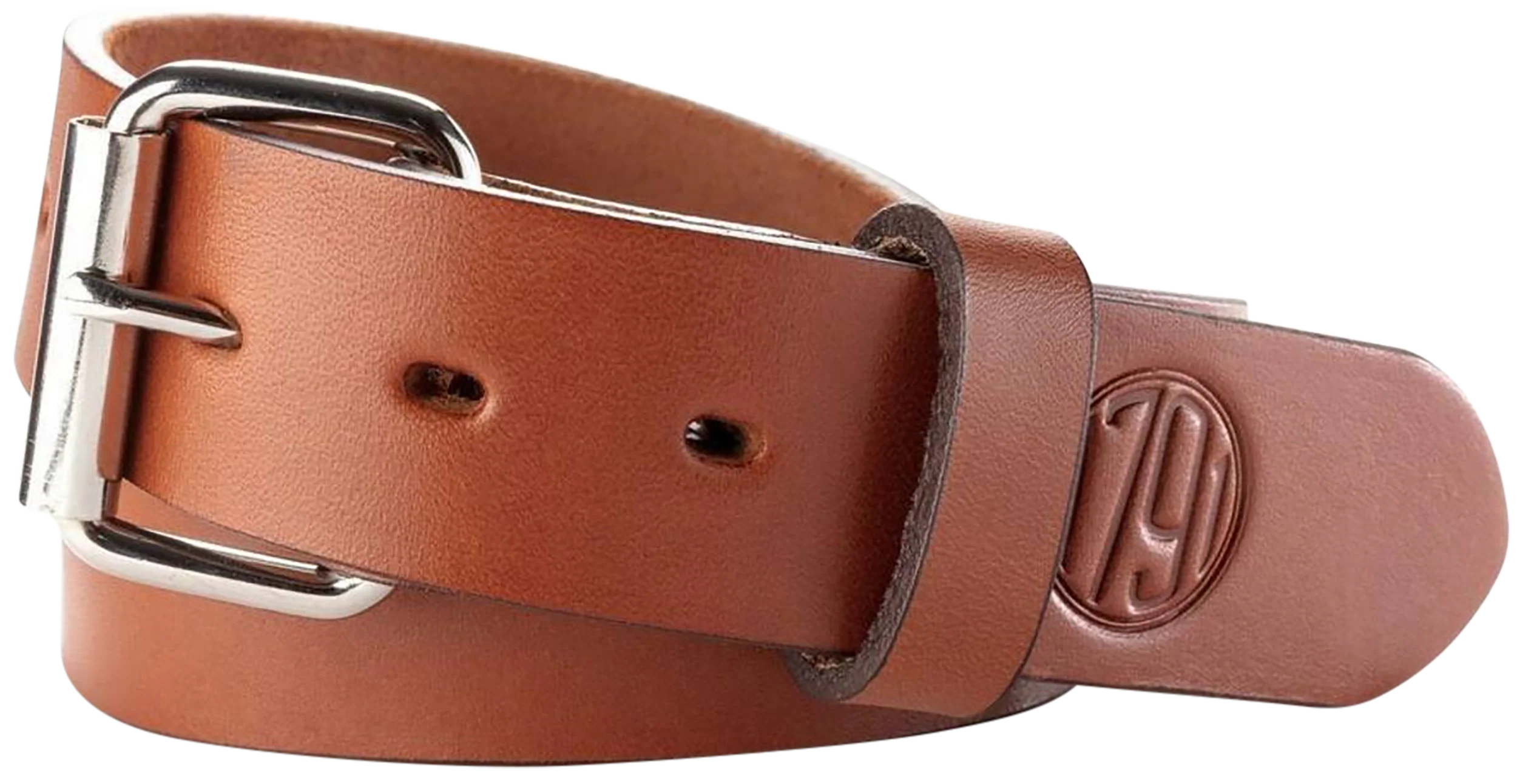 1791 Gunleather Gun Belt 01, Classic Brown 1.5-Inch Leather with Steel Buckle, BLT013842CBRA