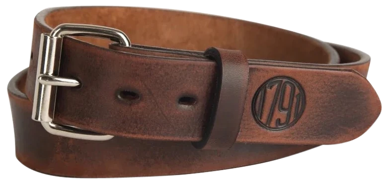 1791 Gunleather Vintage Leather Gun Belt, 1.50-inch Wide Buckle Closure, Size 46/50 — BLT014650VTGA
