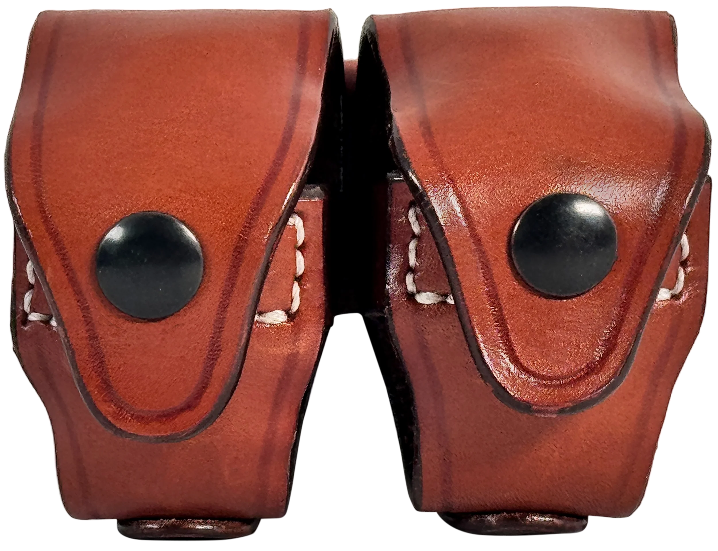 1791 Gunleather Revolver Speed Loader Double Carrier, Brown Steerhide, Belt 1.5 in, RVSLDCBRA