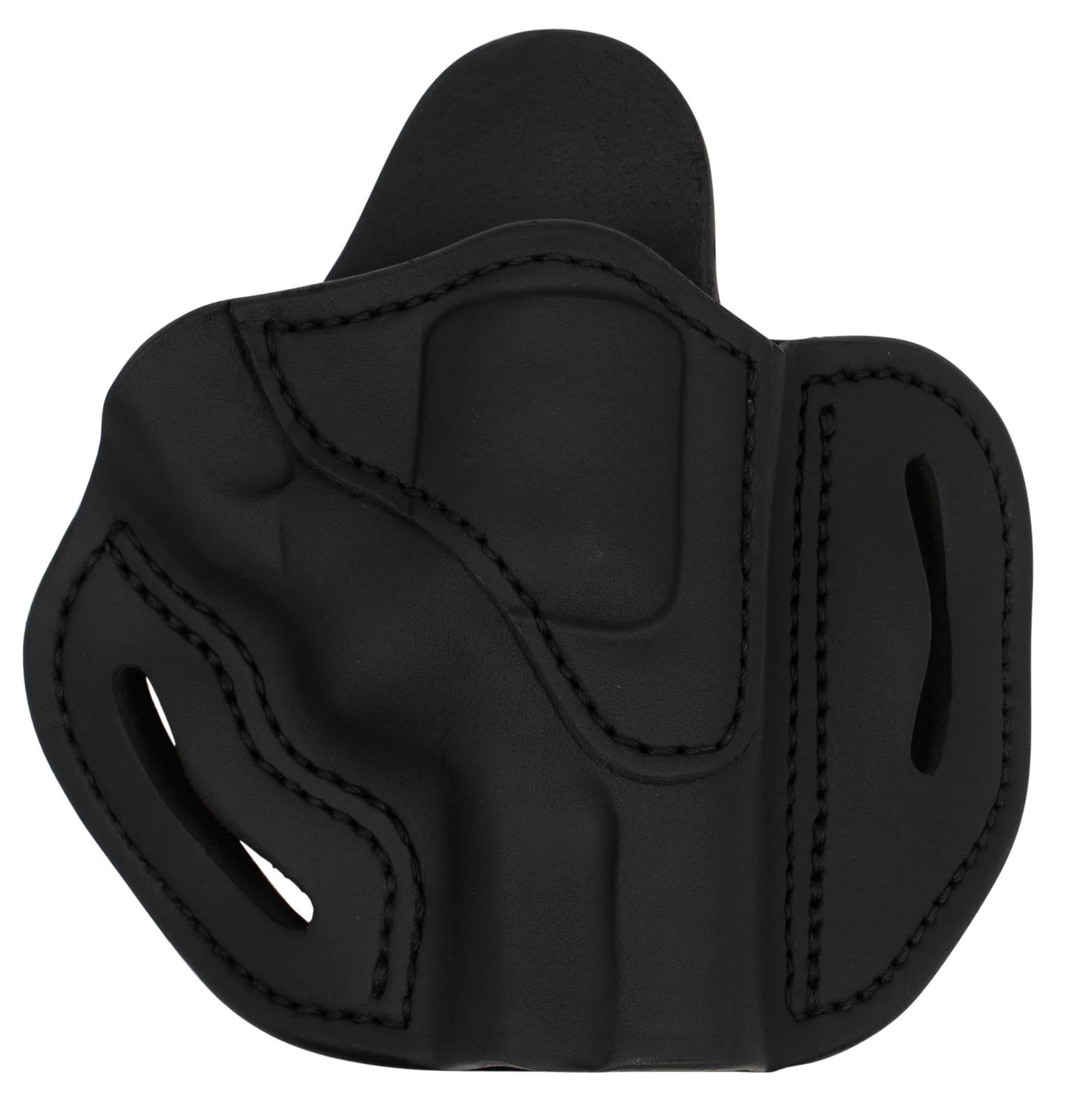 1791 Gunleather RVH2S OWB K-Frame Revolver Belt Holster, Stealth Black Leather, Right Hand, RVH2SSBLR