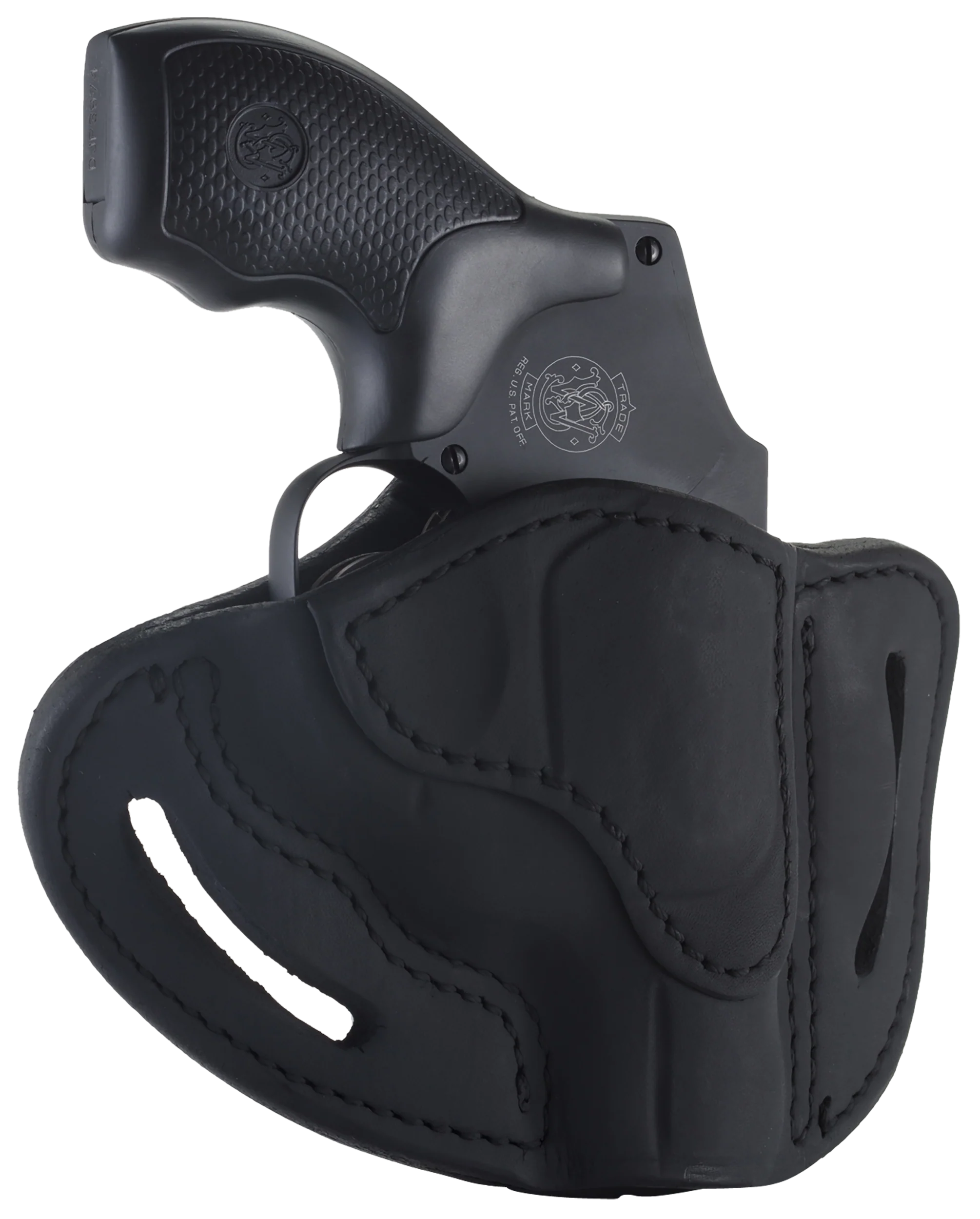 1791 Gunleather J-Frame OWB Thumb Break Belt Holster, Size 01, Right Hand, Stealth Black RVHX1SBLR
