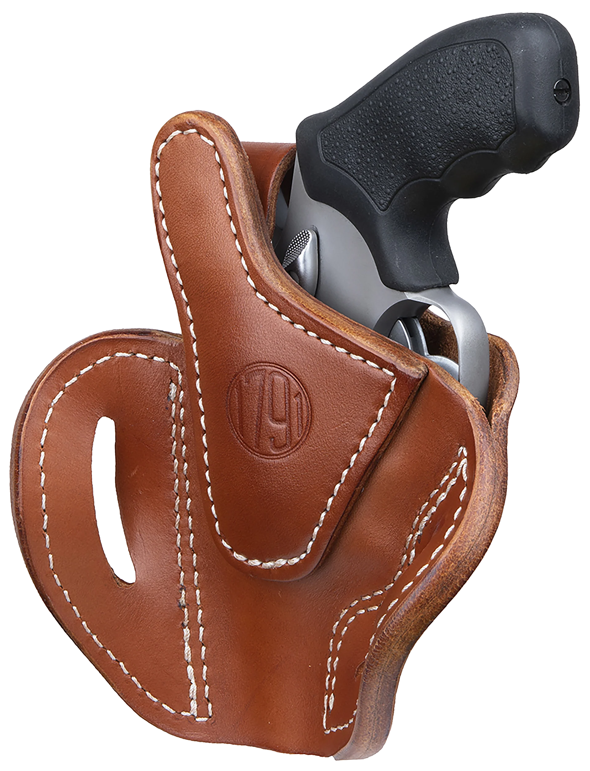 1791 Gunleather Outside-the-Waistband Revolver Holster, K/L-Frame 3-inch, Classic Brown Right-Hand, RVHX2SCBRR