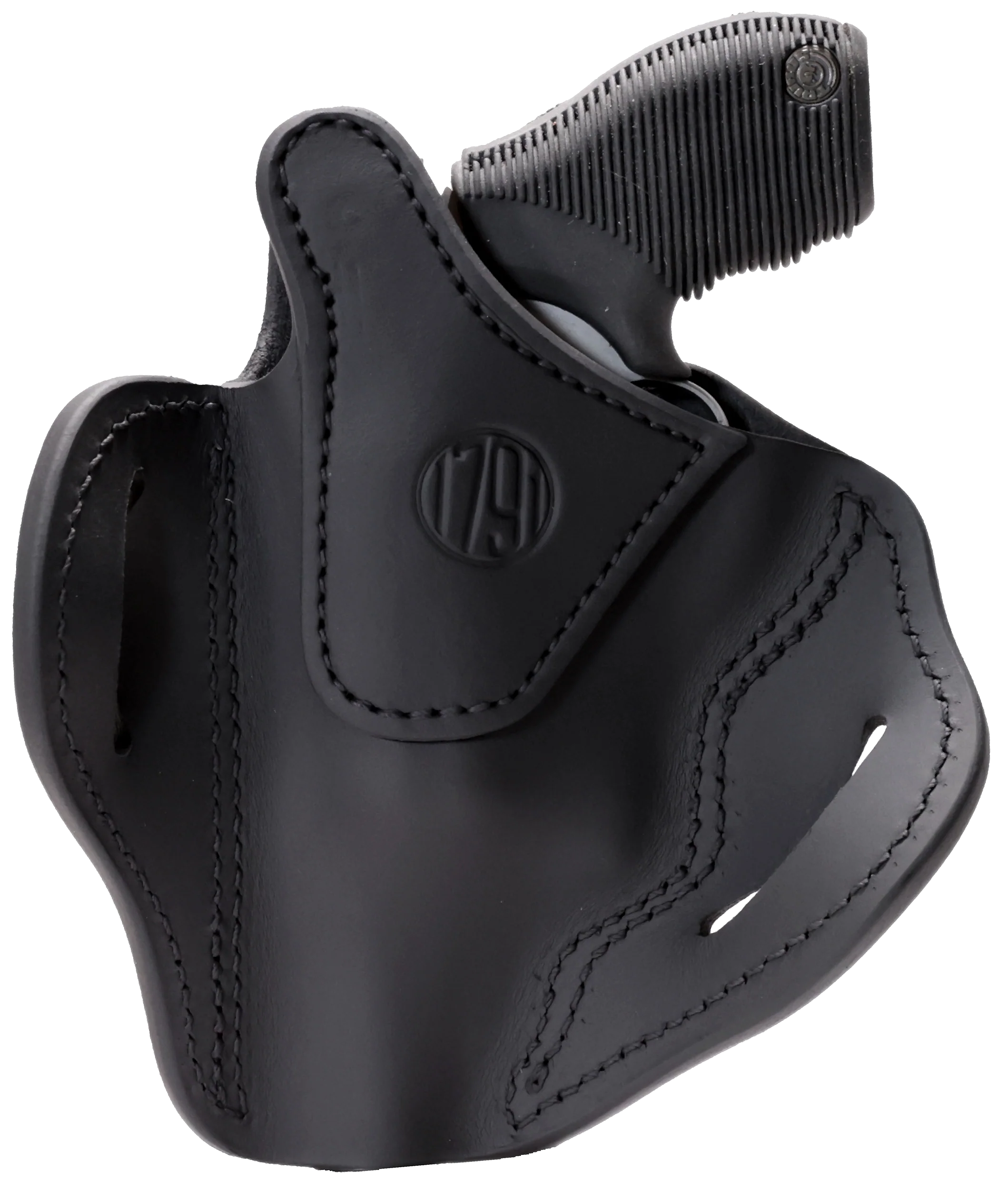 1791 Gunleather RVHX-3 Outside-the-Waistband Revolver Holster, Size 03 Stealth Black Right Hand, RVHX3SBLR
