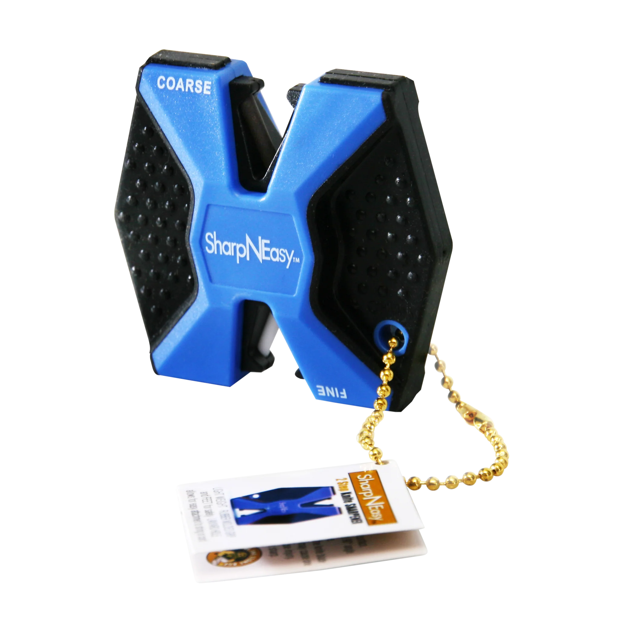 Accusharp SharpNEasy 2-Step Knife Sharpener, Coarse & Fine Ceramic Rods, Handheld, 334C