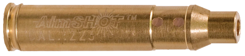 Aimshot Laser Boresighter Cartridge, .223 Remington Brass, 650 nm Red Laser, BS223