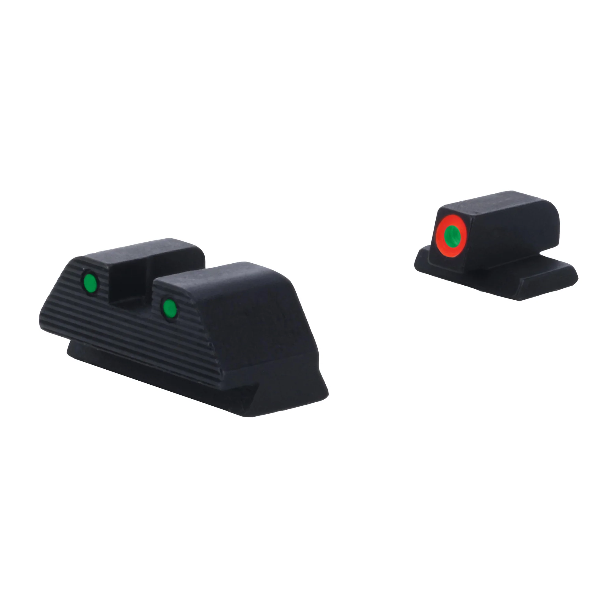AmeriGlo Trooper Night Sight Set for Smith & Wesson M&P 2.0 CORE, Orange Front/Green Tritium - SW-817 - Image 3
