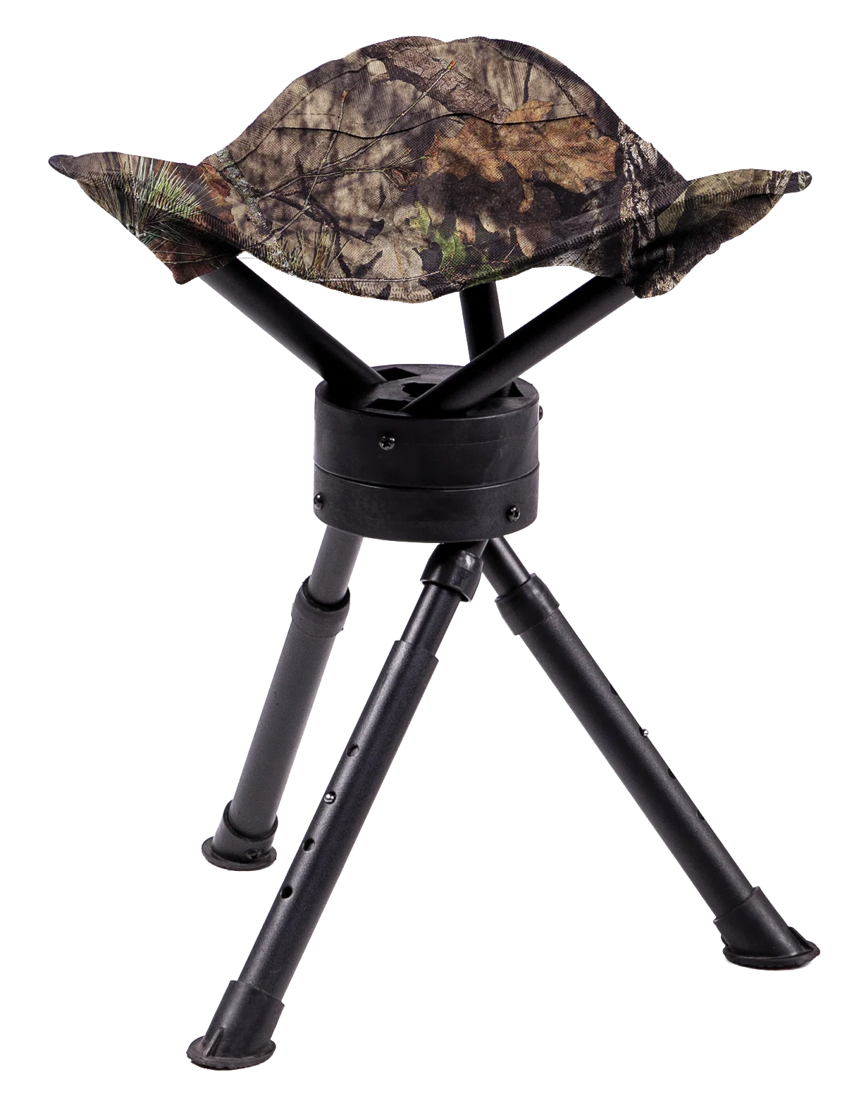 Ameristep Tripod Swivel Hunting Stool, 360-Degree, Mossy Oak Break-Up Country, Heavy-Duty Fabric/Steel AMSAMEFT1011