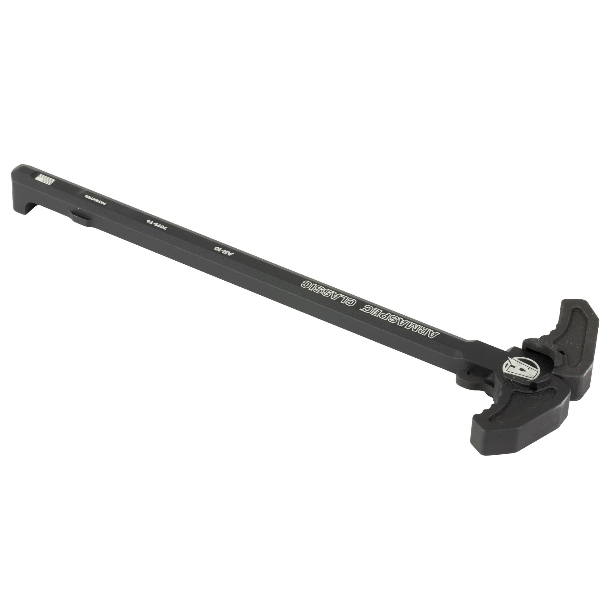 Armaspec Classic AR-10 Charging Handle, Ambidextrous 7075 Aluminum Hardcoat Anodized Black ARM166-BLK - Image 2
