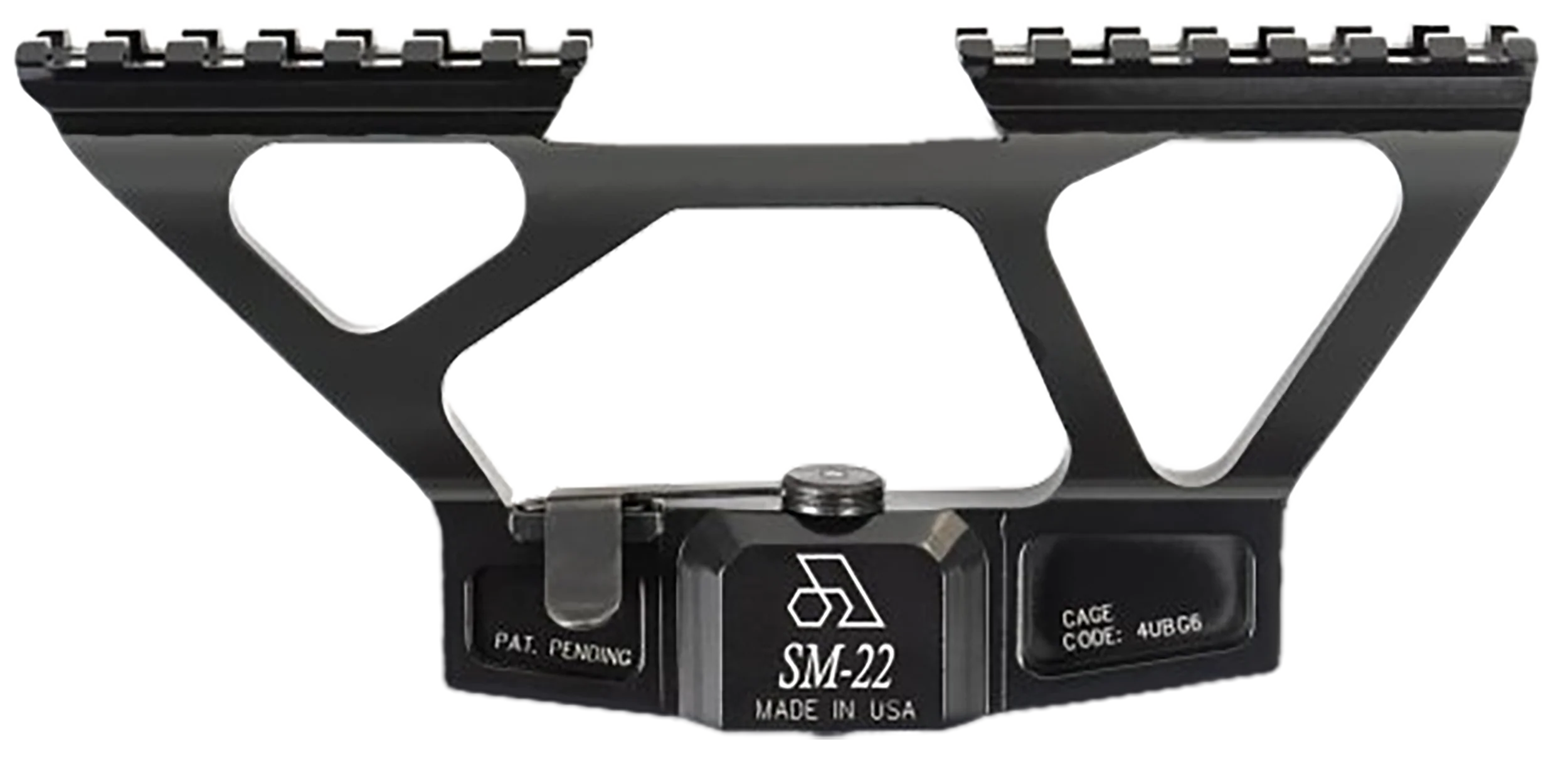 Arsenal SM22 AK Scope Mount for SAM7K Series, Black Anodized, Quick-Release Picatinny Rail, 0 MOA