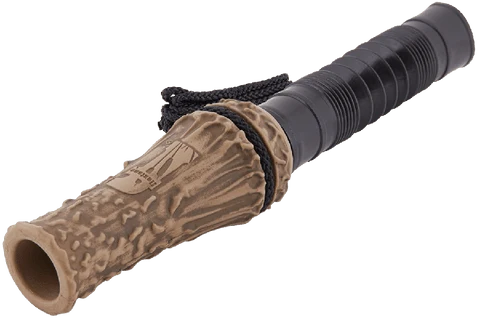 AVIAN X Natural Bone Grunt'R Deer Call – Flexible Body, Rigid Reed System, Black/Antler, FLX-FLXDR061
