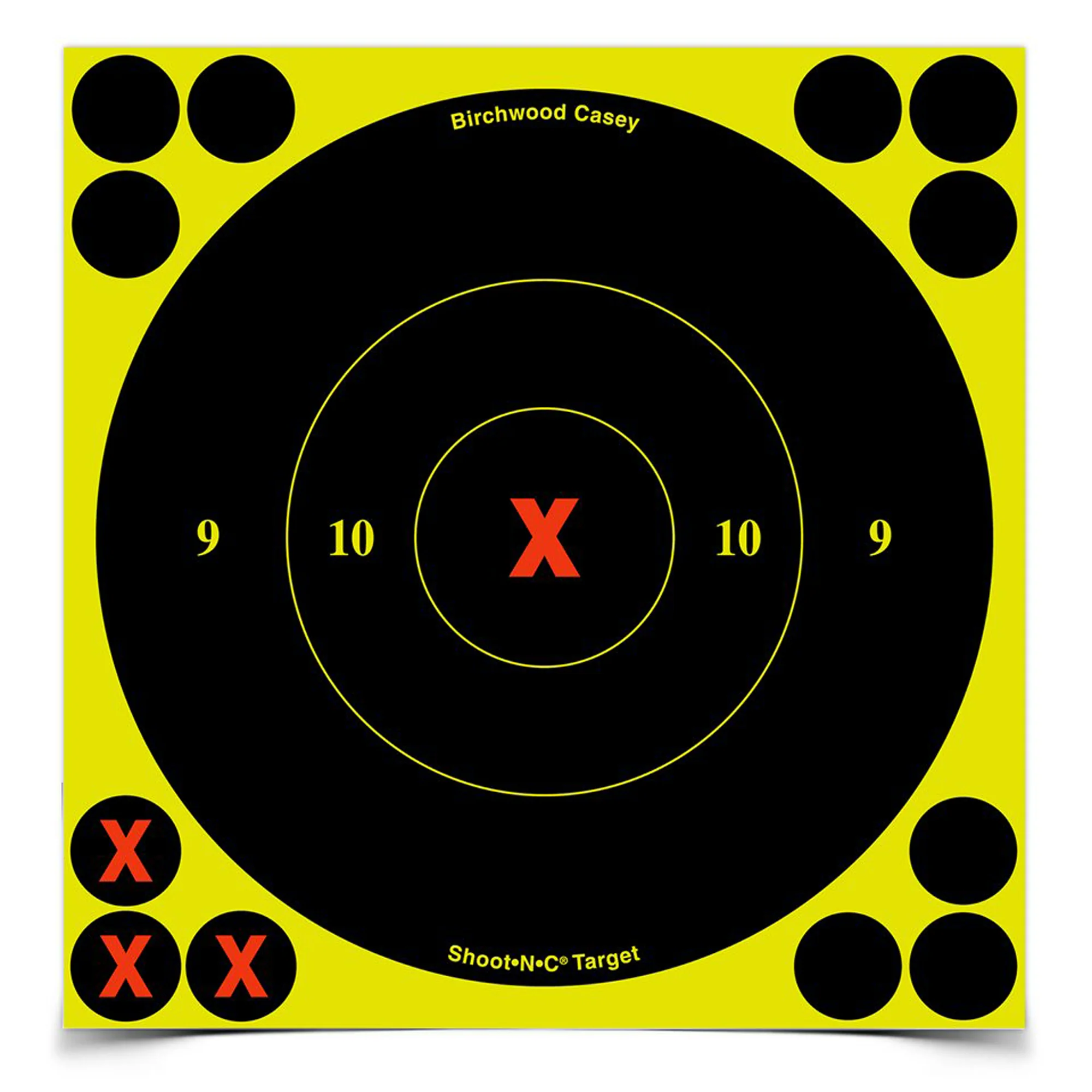 Birchwood Casey Shoot-N-C 6-Inch Round X-Bullseye Targets, Self-Adhesive, 60-Pack, BC-34560