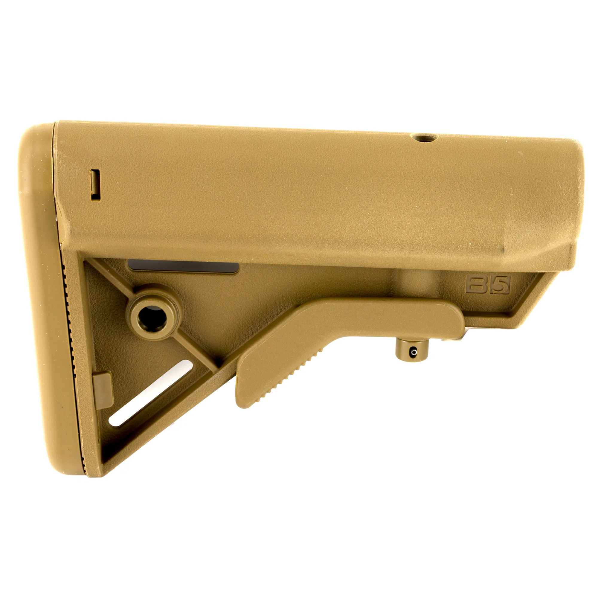 B5 Systems Bravo Mil-Spec AR-15 Carbine Stock w/ QD Sling Mount, Coyote Brown BRV-1086