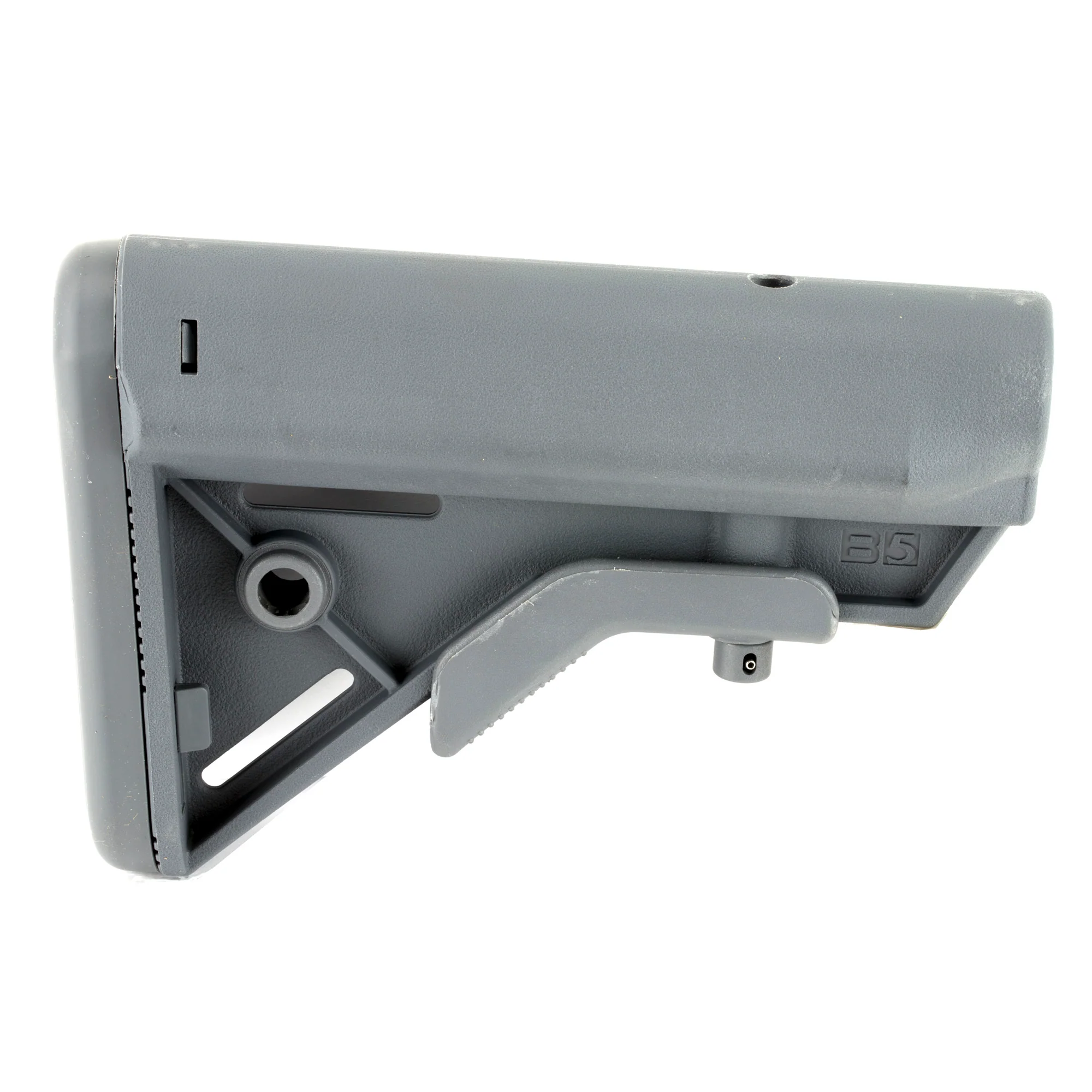 B5 Systems Bravo Mil-Spec Carbine Buttstock, QD Sling Mount, Gray BRV-1117 - Image 2