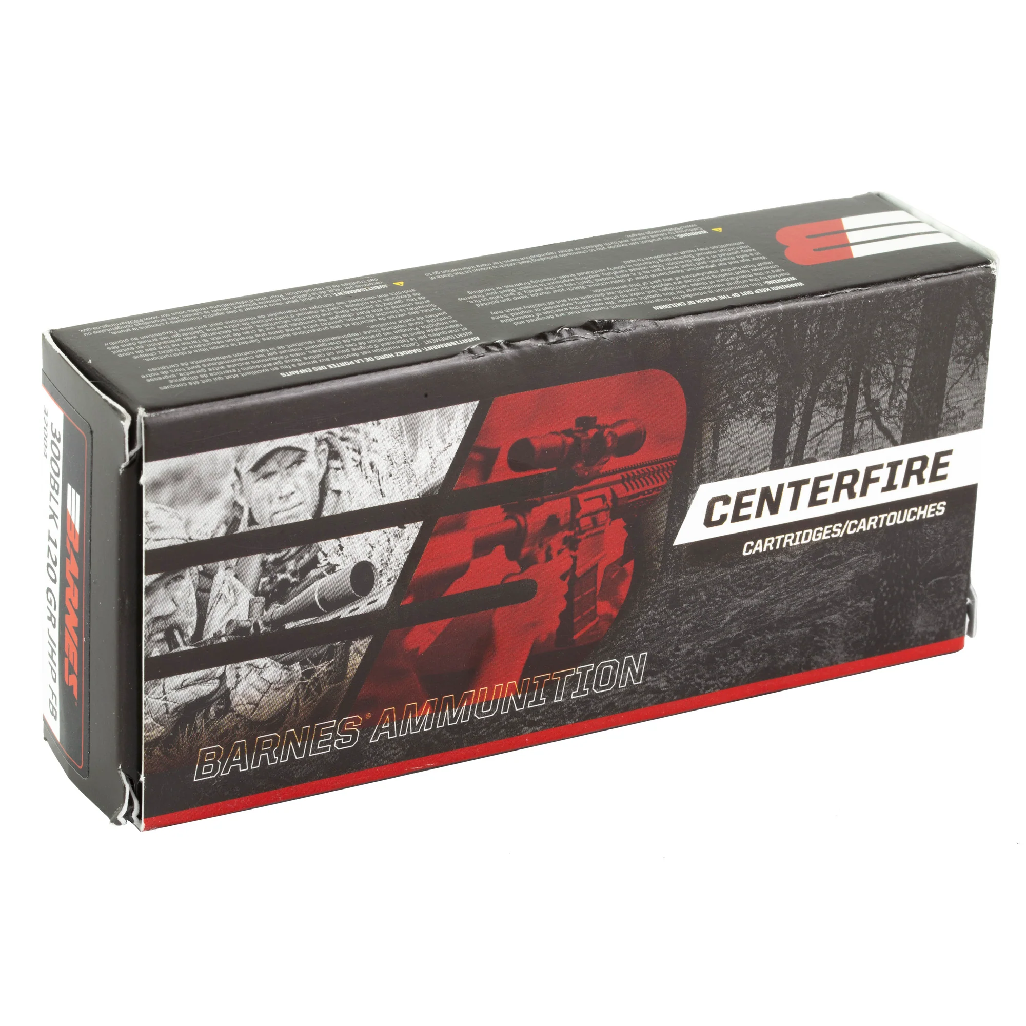 Barnes 300 AAC Blackout 120gr Jacketed Hollow Point Flat Base Rifle Ammo, 20-Round Box 32004 - Image 2