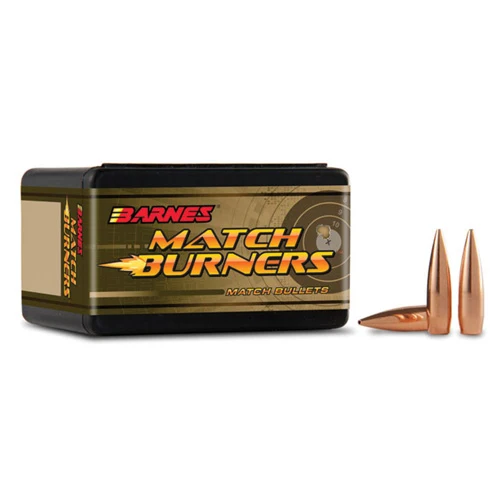 Barnes Bullets Match Burner 6.5mm 145 Grain Boat Tail Match Bullets, 500 Count Box BNS30102