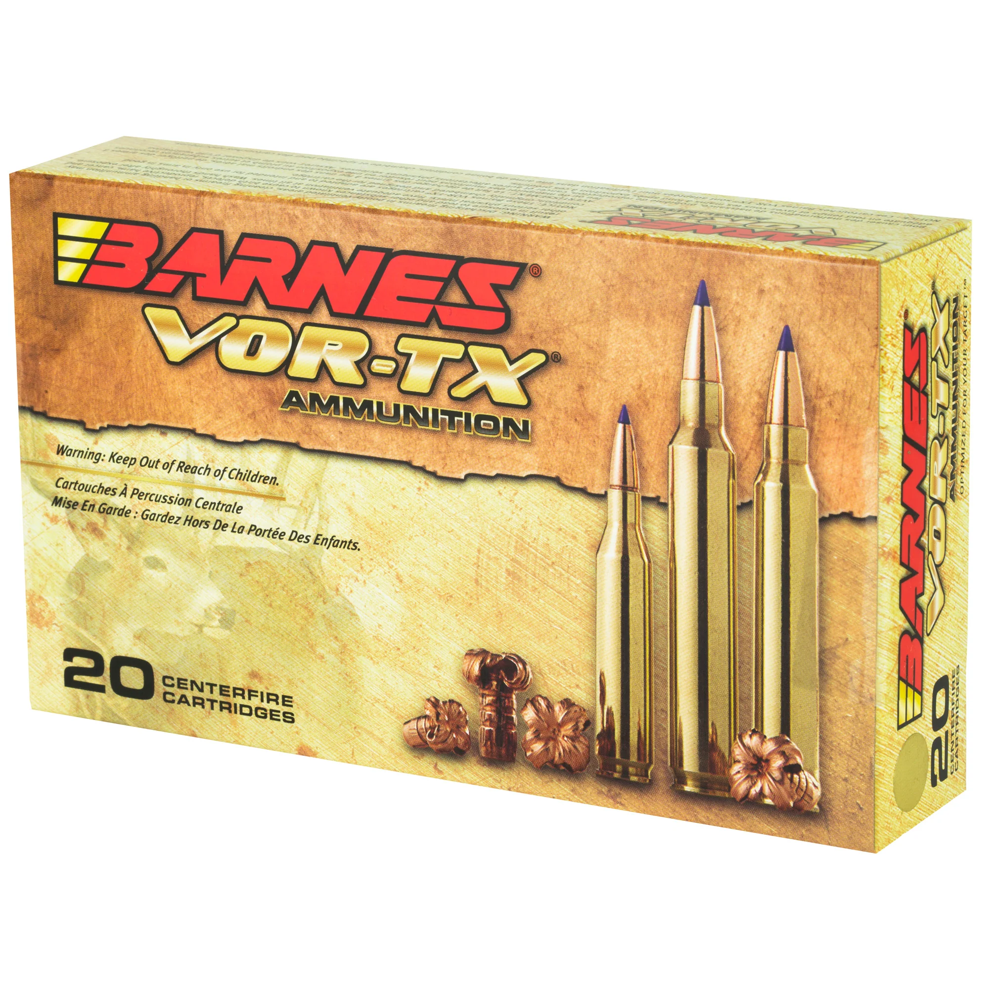 Barnes VOR-TX .300 Win Mag 165gr Tipped Triple-Shock X Boat Tail Lead-Free Ammo 21537 - Image 3