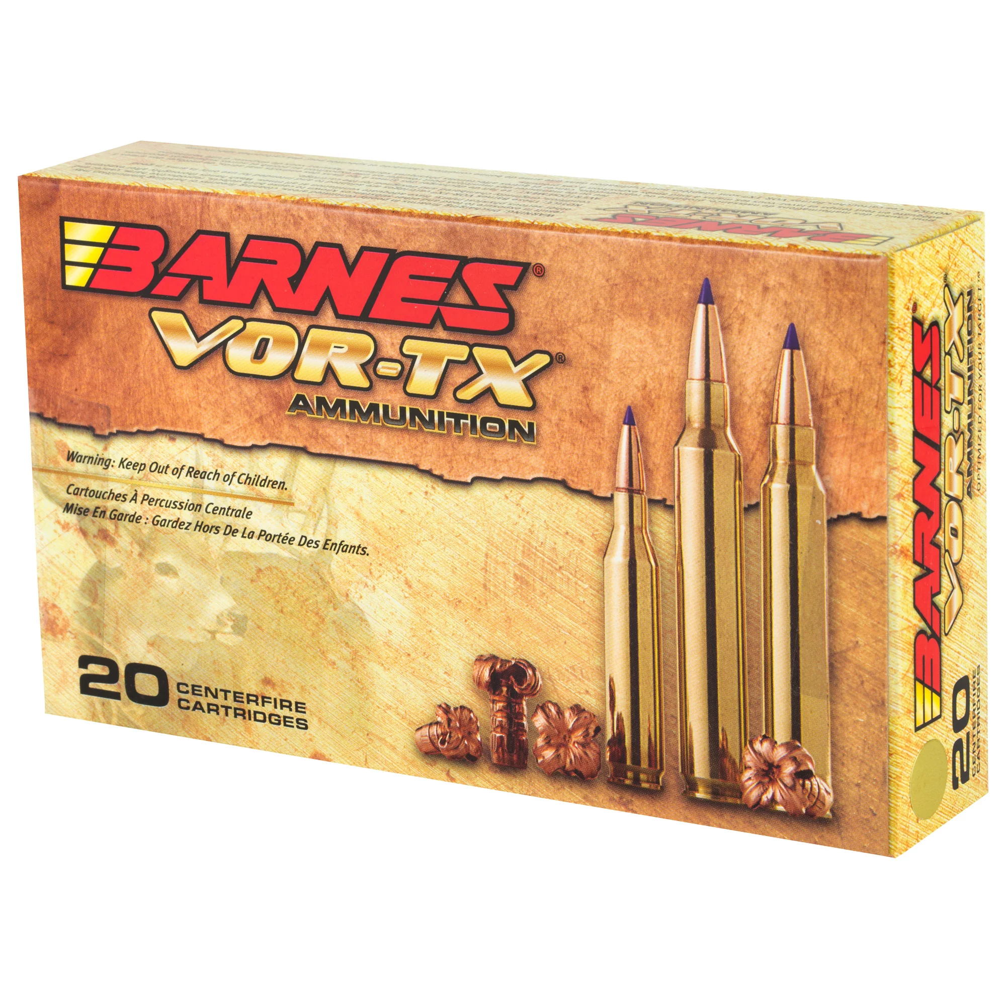 Barnes VOR-TX .300 Winchester Magnum 180gr Tipped TSX Boat Tail Lead-Free Rifle Ammo 21538 - Image 3