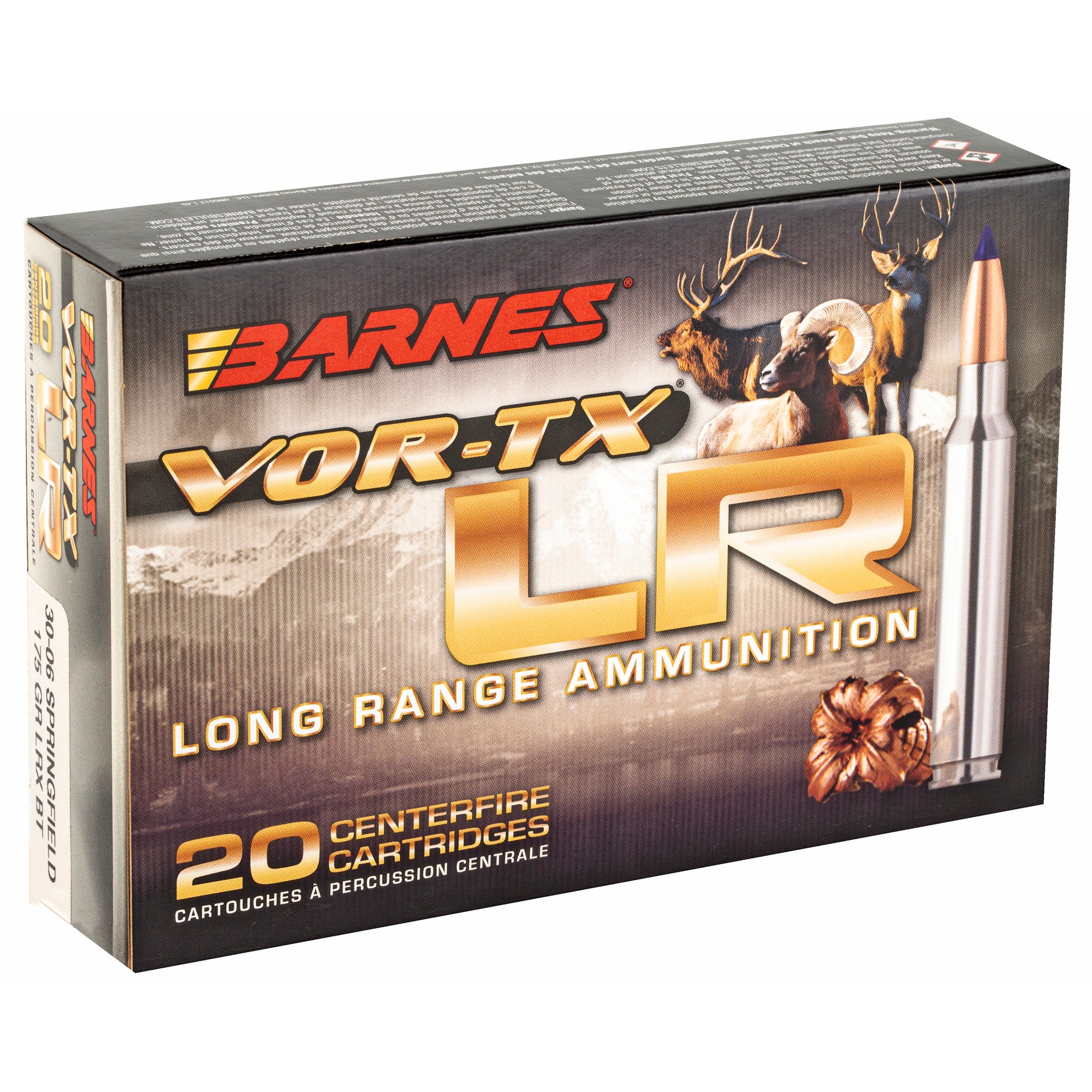 Barnes VOR-TX Long Range .30-06 Springfield 175gr LRX Polymer Tip Hunting Ammo 30748 - Image 2