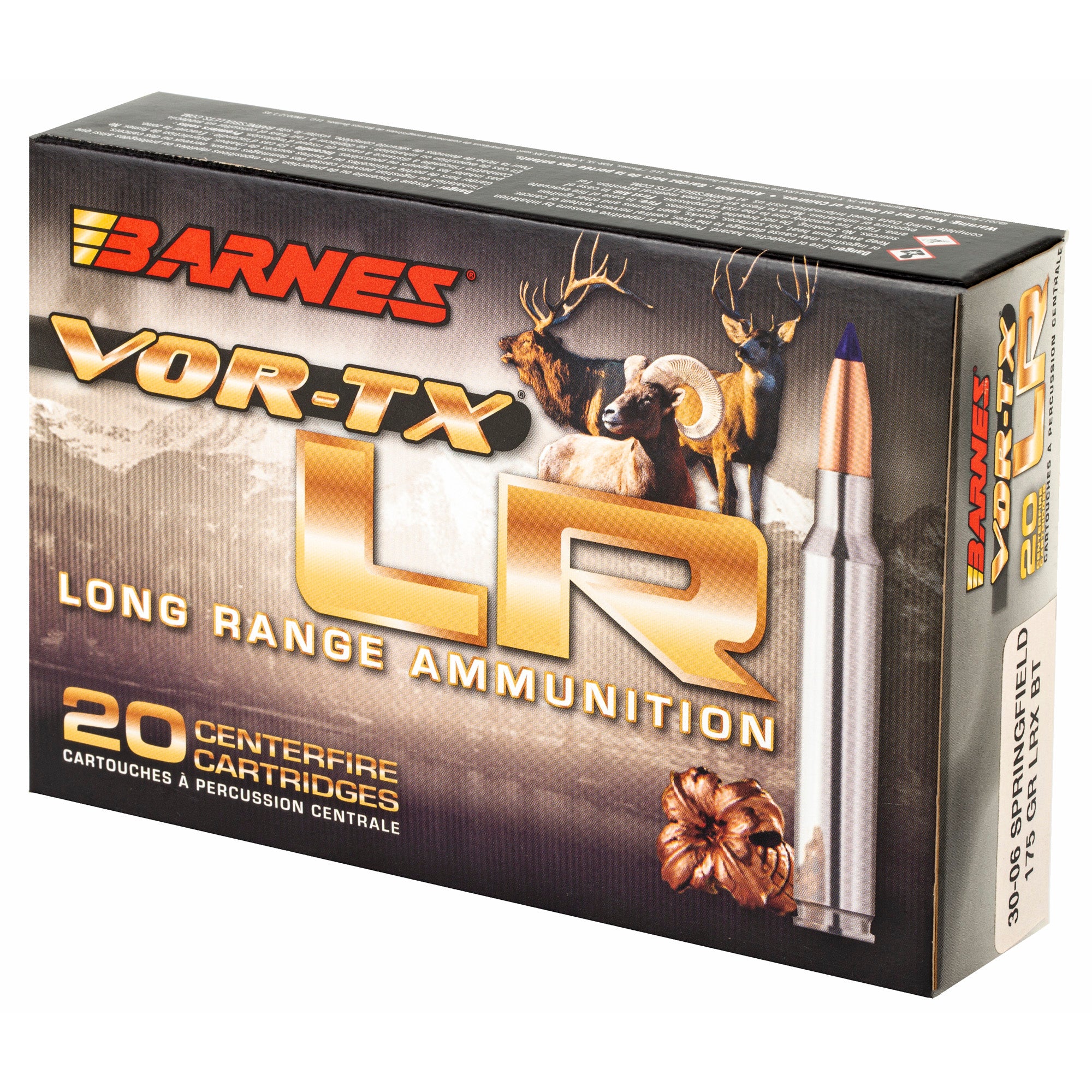 Barnes VOR-TX Long Range .30-06 Springfield 175gr LRX Polymer Tip Hunting Ammo 30748 - Image 3