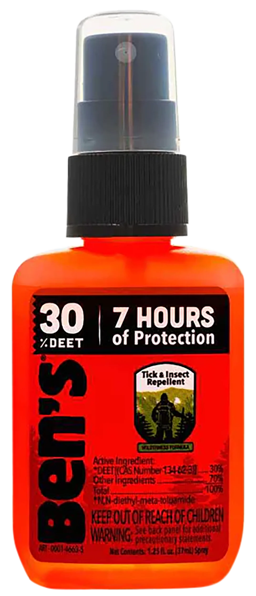 Ben's 30% DEET Tick & Insect Repellent Spray, Odorless, 1.25 fl oz Travel Size – 00067190