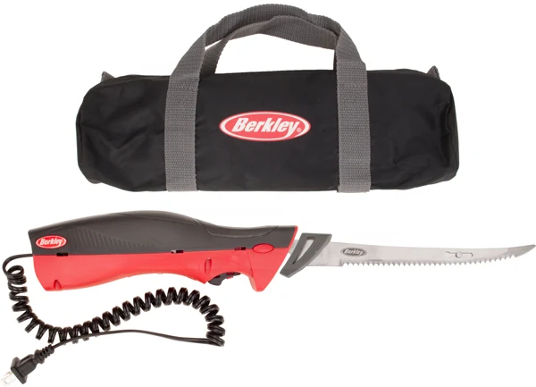 Berkley Electric Fillet Knife, 110-Volt AC, 8-inch Stainless Blades, Carry Case – BCEFK110V