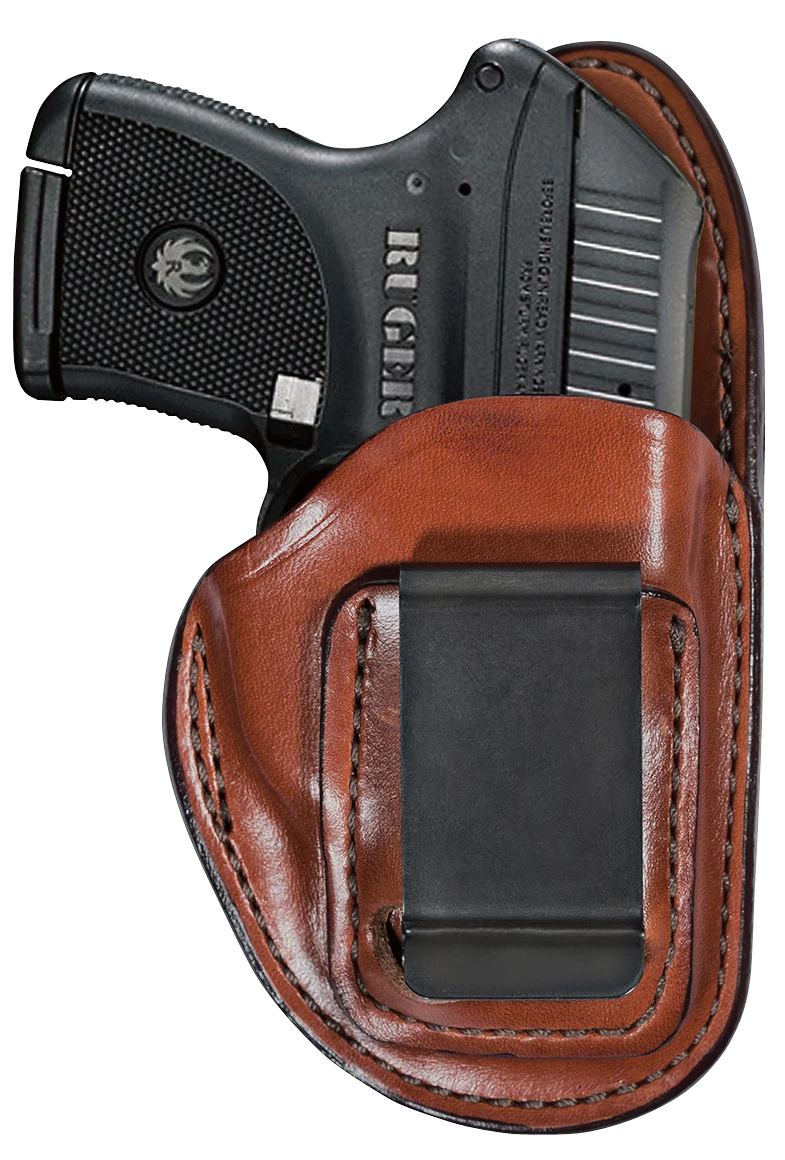Bianchi Inside-the-Waistband 100 Professional Leather Holster, Right Hand Tan with Belt Clip, 19238