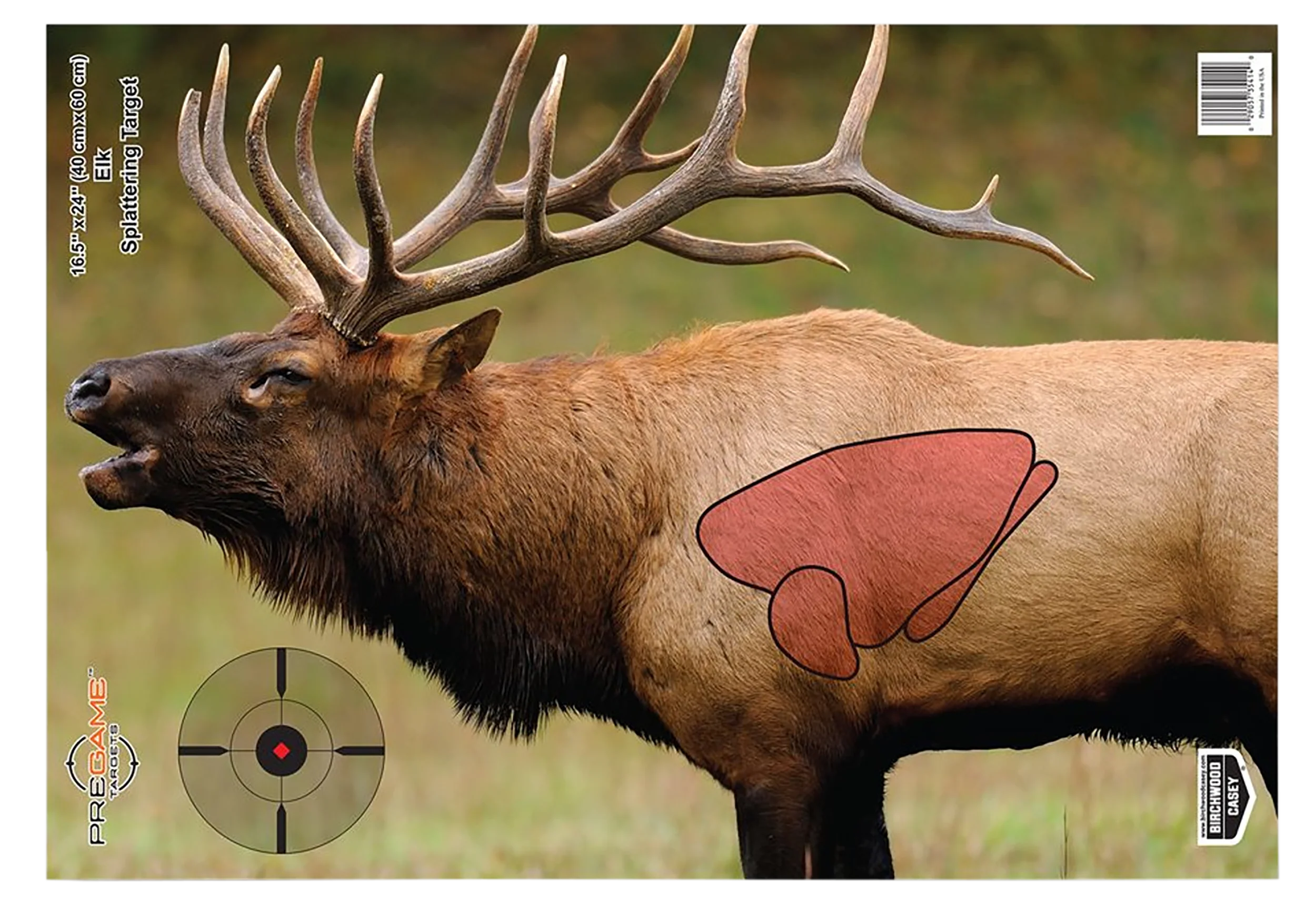 Birchwood Casey Pregame Elk Splattering Paper Target, 16.5 x 24 in, 3-Pack – 35404