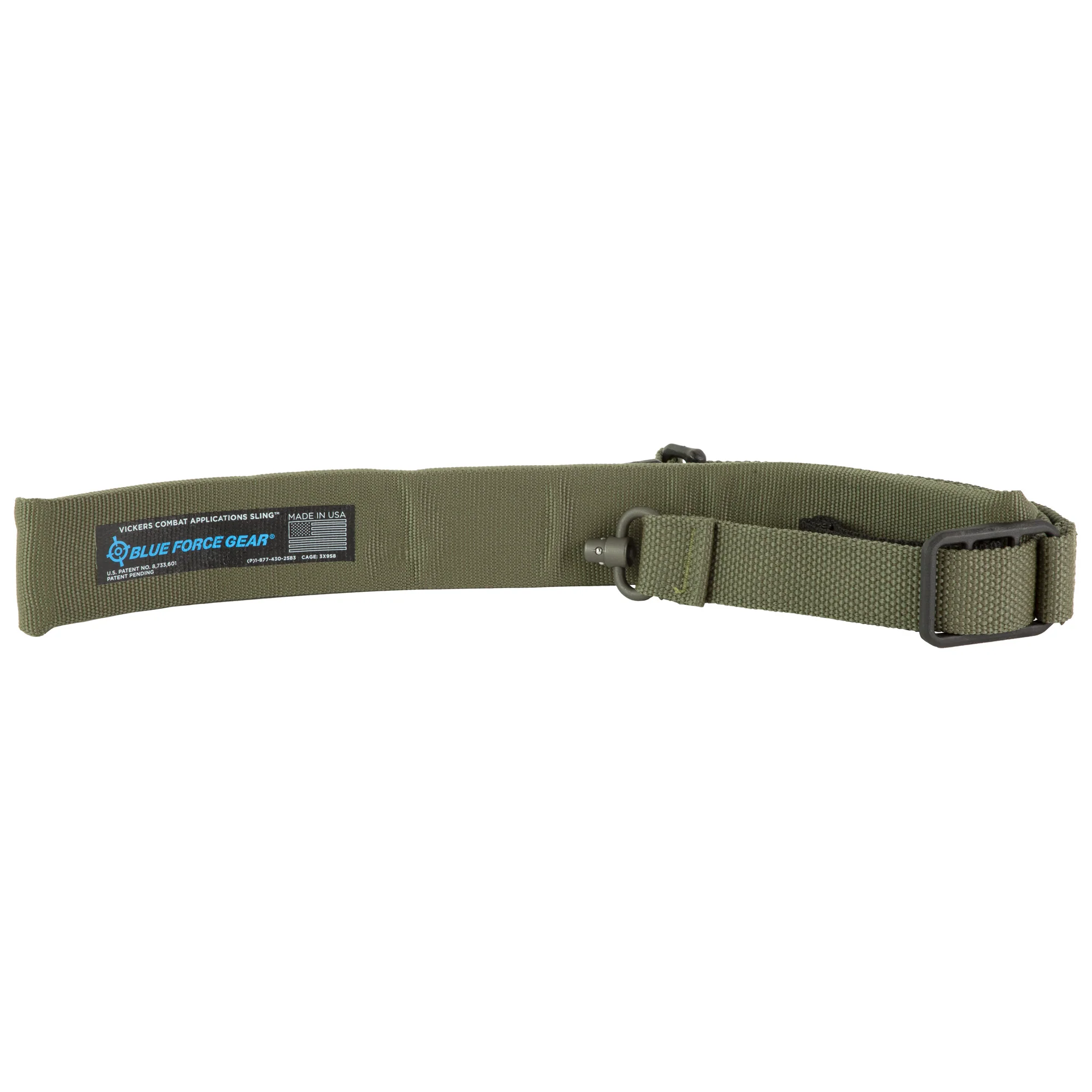 Blue Force Gear Vickers Padded 2-Point Sling, Quick-Detach (QD), Ranger Green — VCAS-PB-200-AA-RG