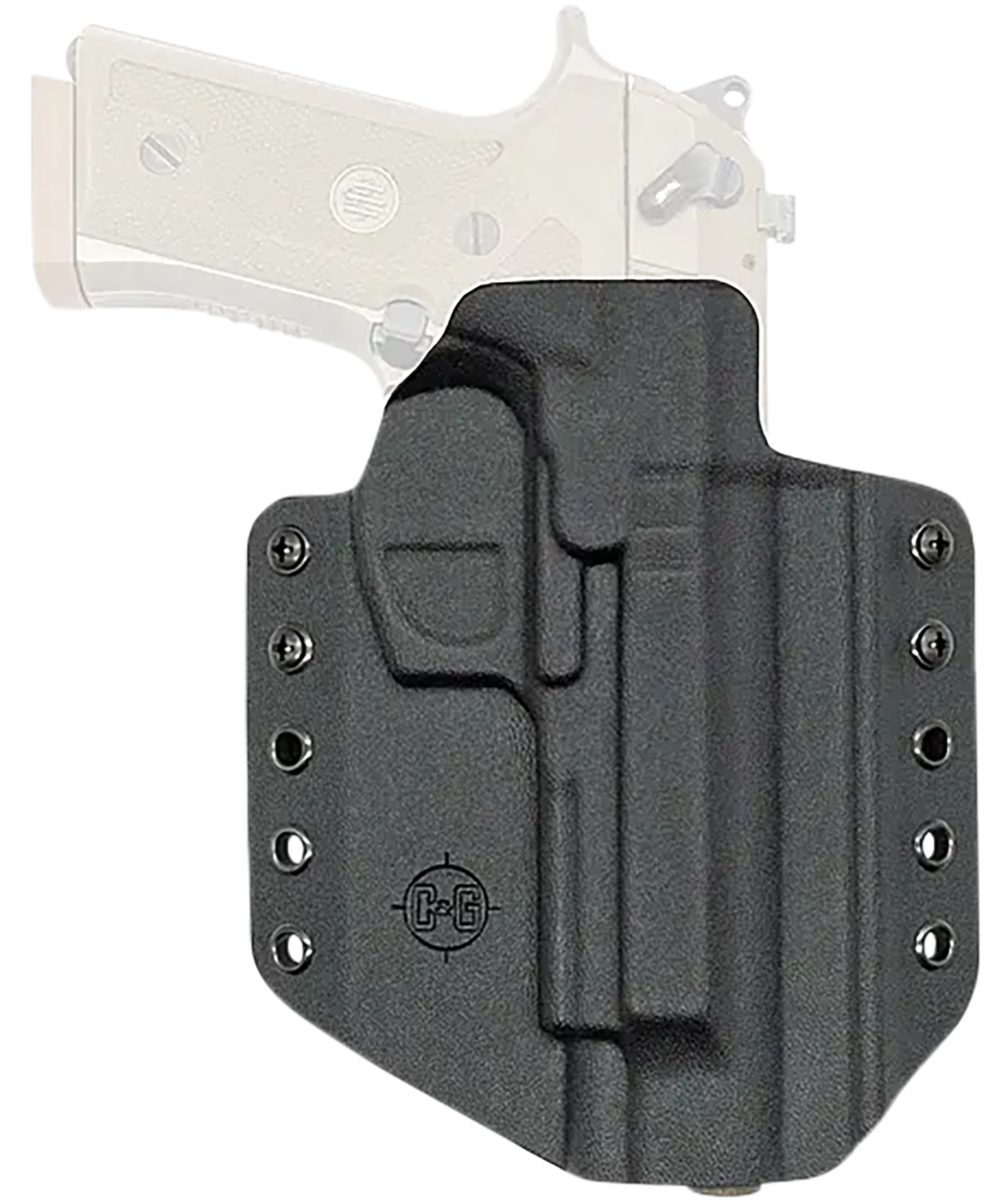 C&G HOLSTERS Covert OWB Kydex Holster, Belt Loop, Beretta M9A3/M9A4 Right Hand 2750100