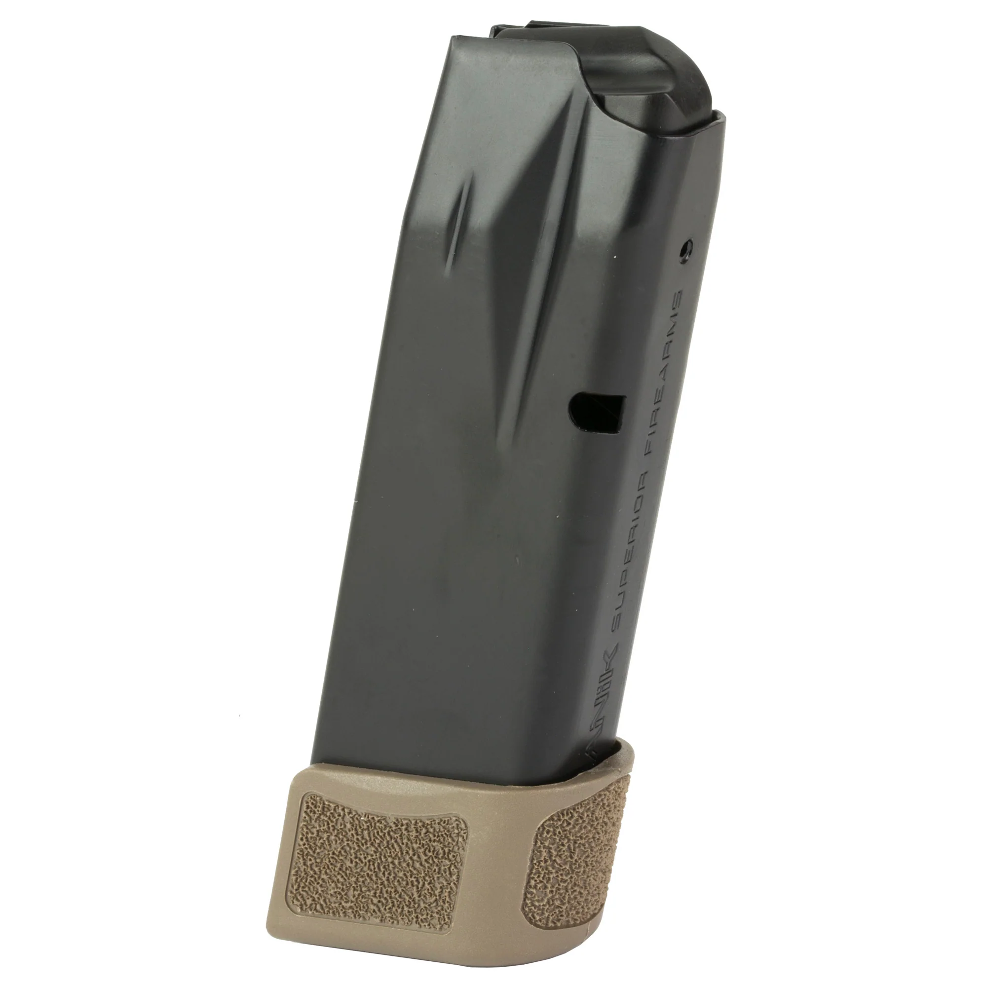 CANIK MC9 15-Round 9mm Luger Steel Magazine w/ Flat Dark Earth Grip Extension MA2278D - Image 2