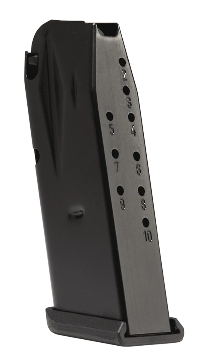 Canik TP9 Elite SC 10-Round 9mm Luger Magazine, Steel Black w/ Finger Rest Floorplate MA899