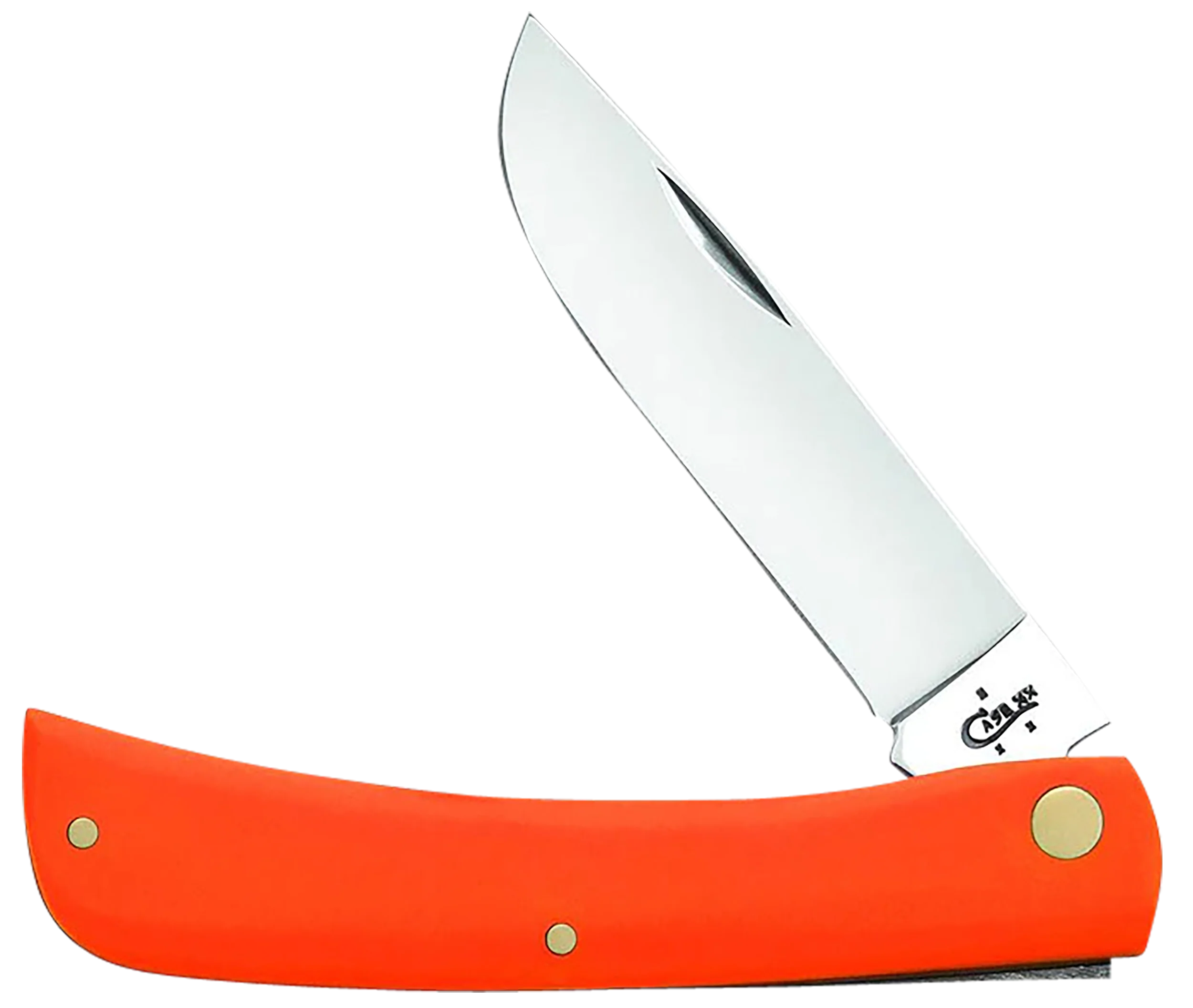 Case Sod Buster Folding Pocket Knife, Orange Synthetic, Tru-Sharp Stainless Skinner, 4.625 in Closed, 80512