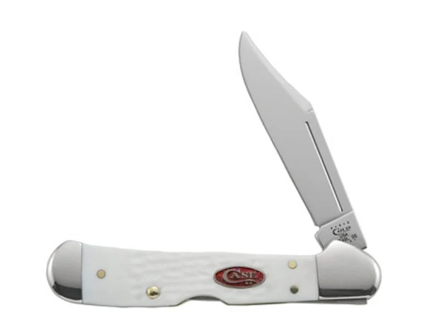 CASE CUTLERY Mini CopperLock Pocket Knife, SparXX White, Tru-Sharp Blade, Lockback – 60185
