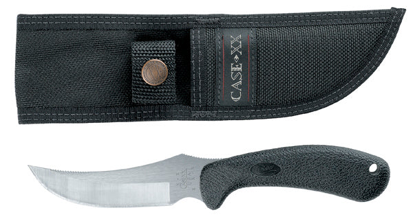 CASE CUTLERY Ridgeback Hunter Fixed Blade Knife, Tru-Sharp Steel, Black Zytel, Nylon Sheath - 00362