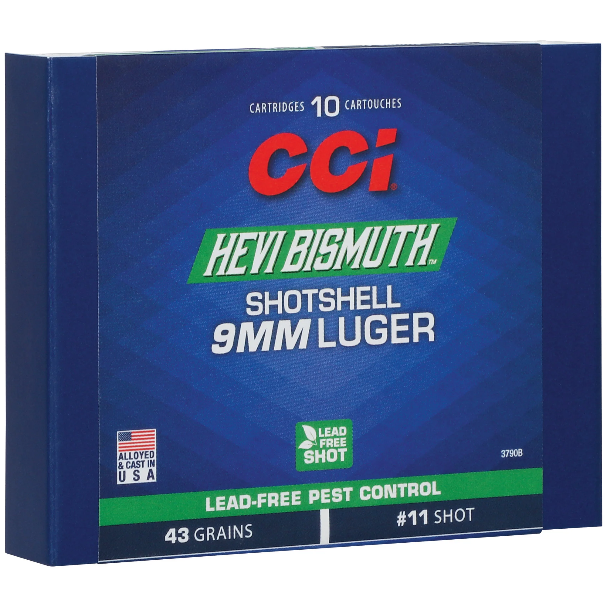 CCI HEVI-Bismuth 9mm Luger Lead-Free Shotshell Ammo, #11 Shot 43 Grain 10-Round Box 3790B - Image 2