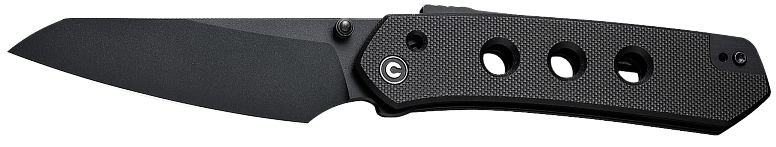 Civivi Knives Vision FG Superlock Folding Knife, 3.54 in Nitro-V Reverse Tanto, Black G10 - C22036-1