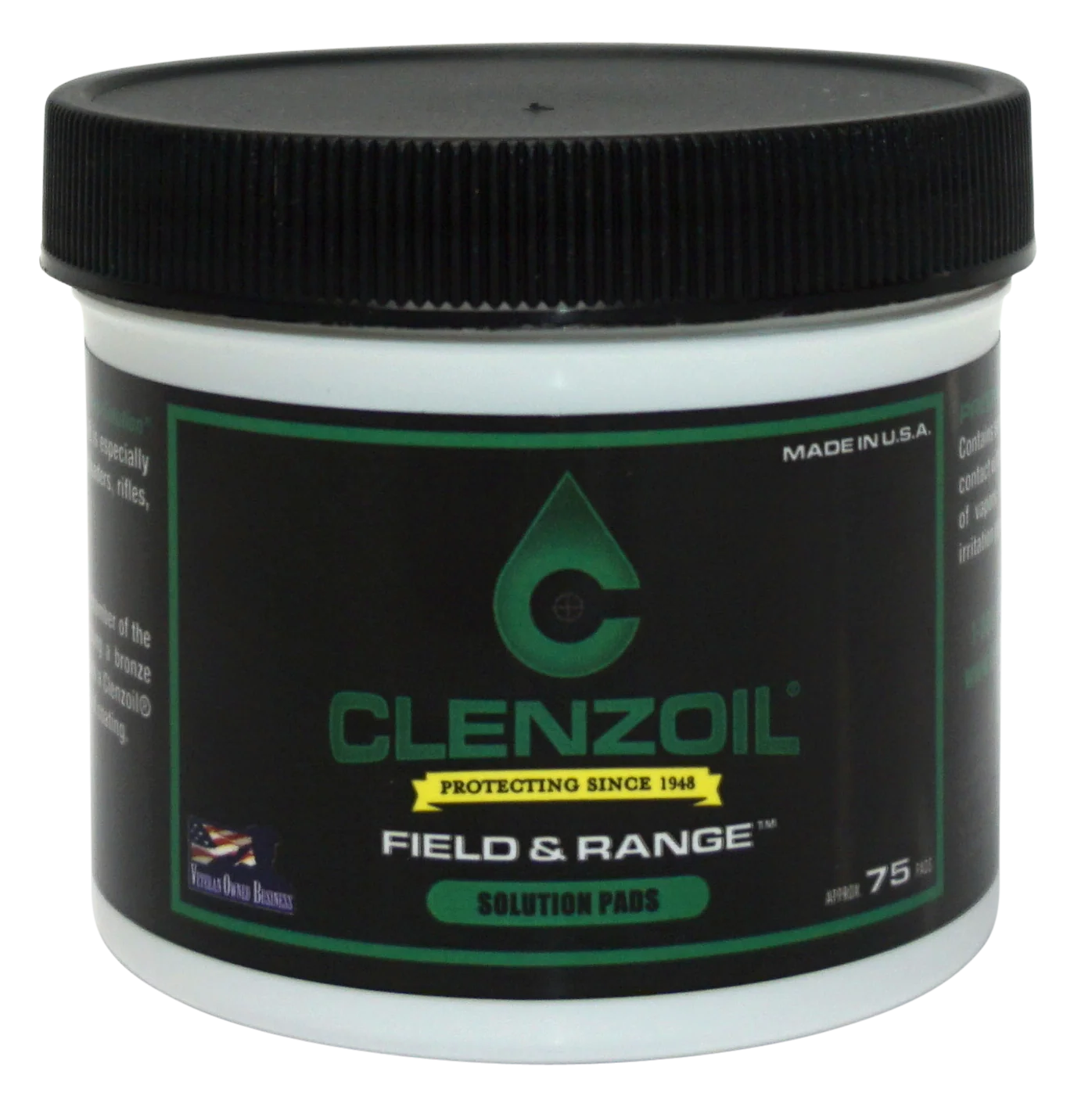 Clenzoil Field & Range Gun Cleaning Patch Kit – Cotton CLP Wipes, .50 Cal/12 Gauge, 75-Pack, 2014