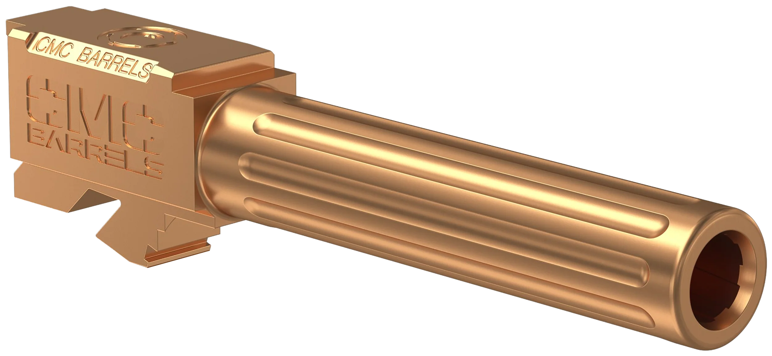 CMC Triggers Match Precision Drop-In Barrel for Glock 19 Gen 3-4 9mm 4.01in Bronze DLC 75524