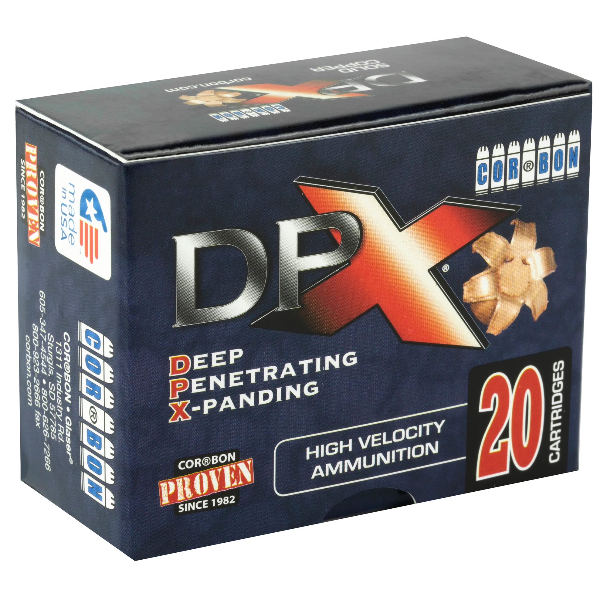 Corbon Ammo Deep Penetrating X (DPX) .380 ACP 80gr Solid Copper HP Ammo, 20rd DPX38080 - Image 2