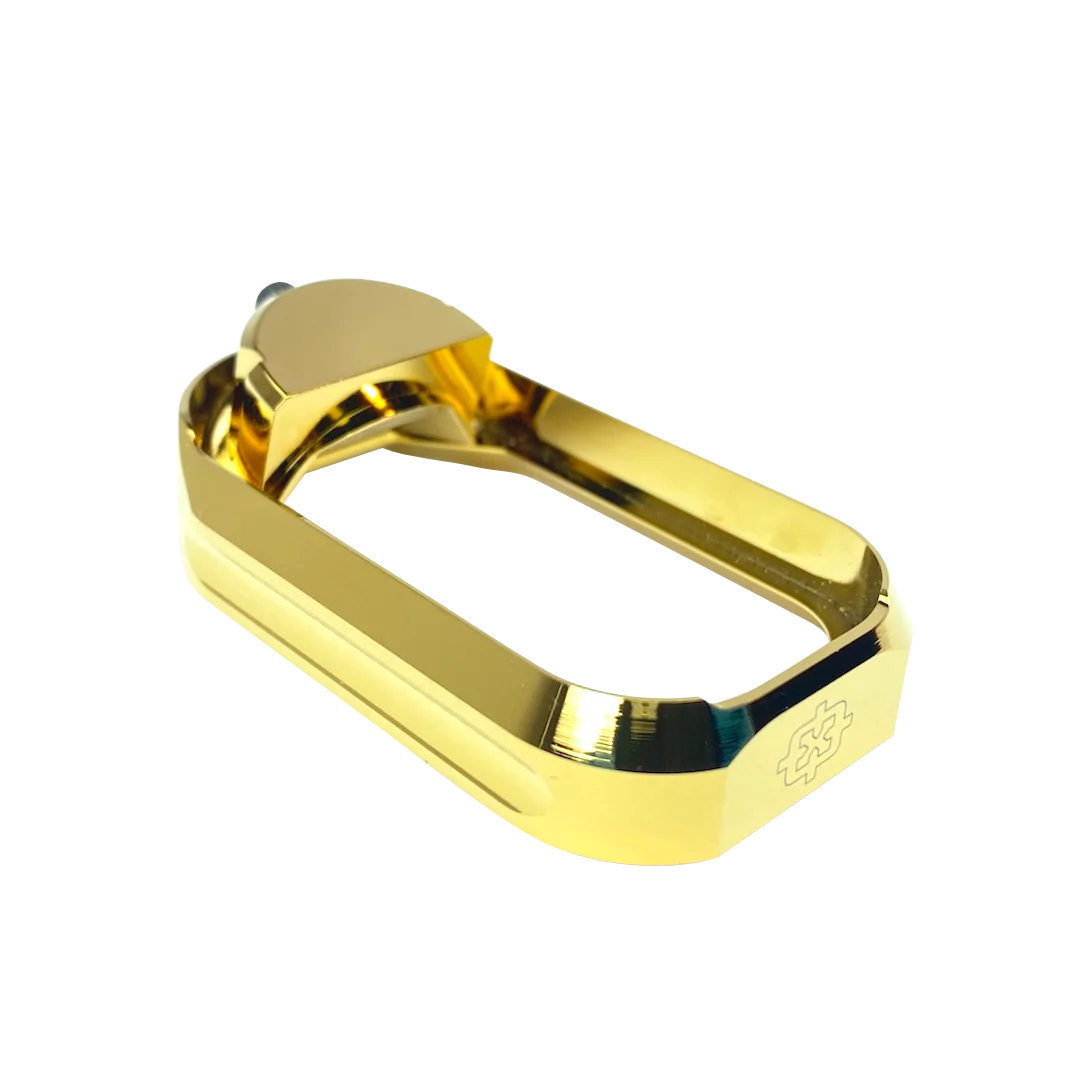 Cross Armory Flared Magwell for Glock Gen 1-3 Pistols, Gold Anodized Aluminum CRGFMWGD