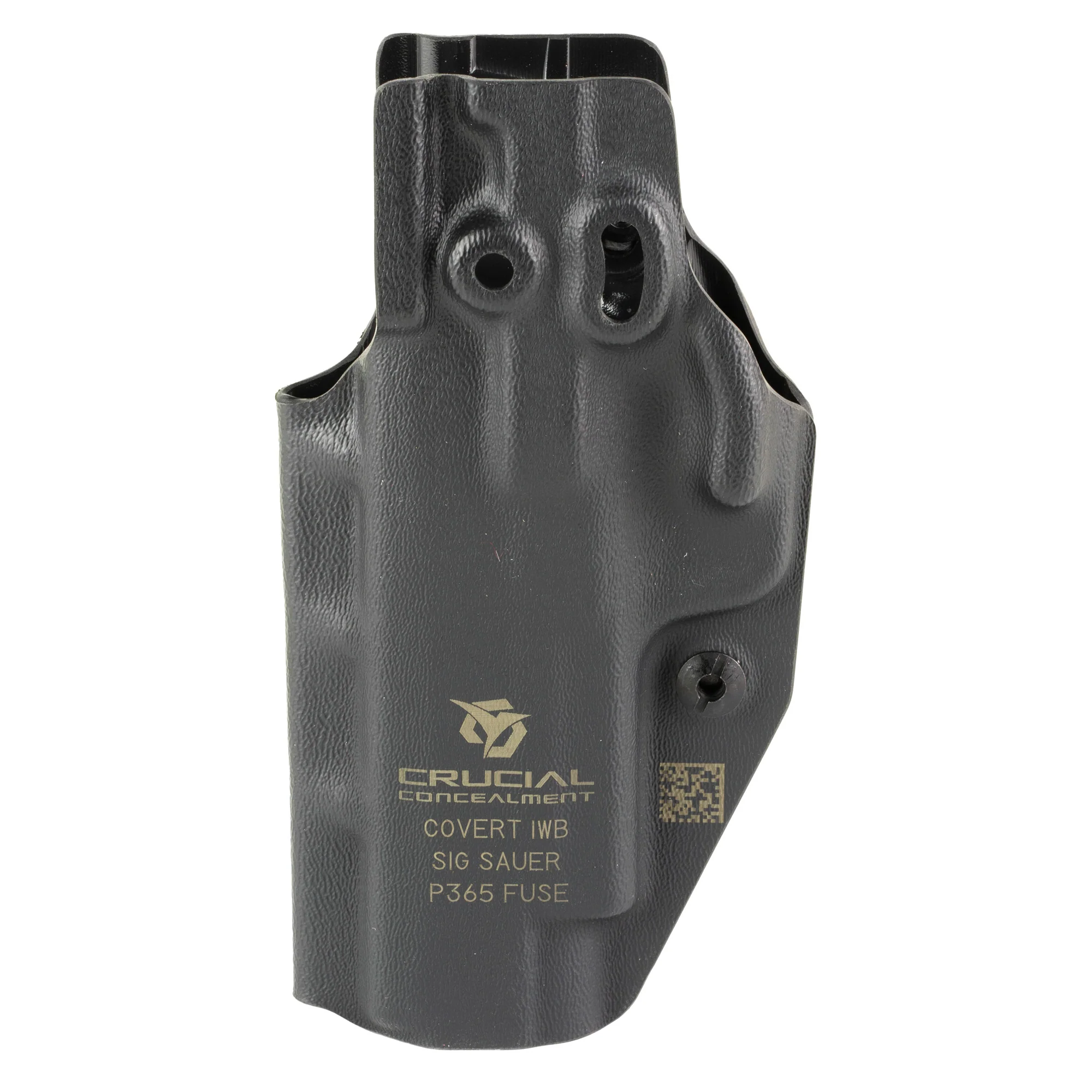 Crucial Concealment Covert Inside-the-Waistband Holster for Sig P365 Fuse, Ambidextrous Kydex, 1413