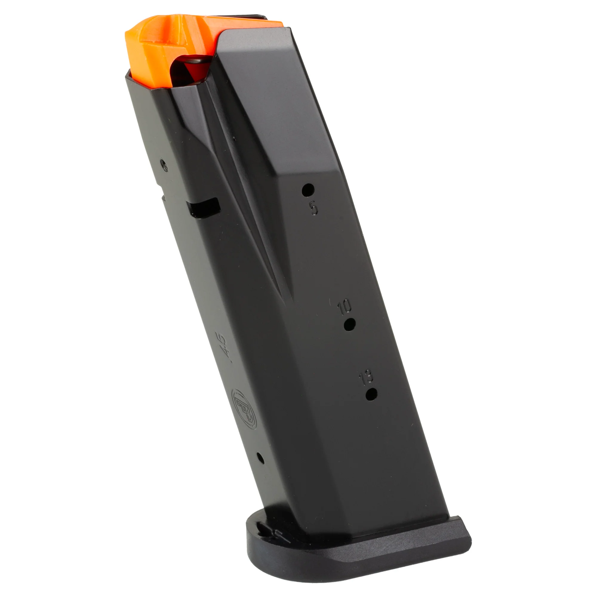 CZ P-10 F .45 ACP 13-Round Factory Magazine, Black Steel Body for Reliable Feeding 11490