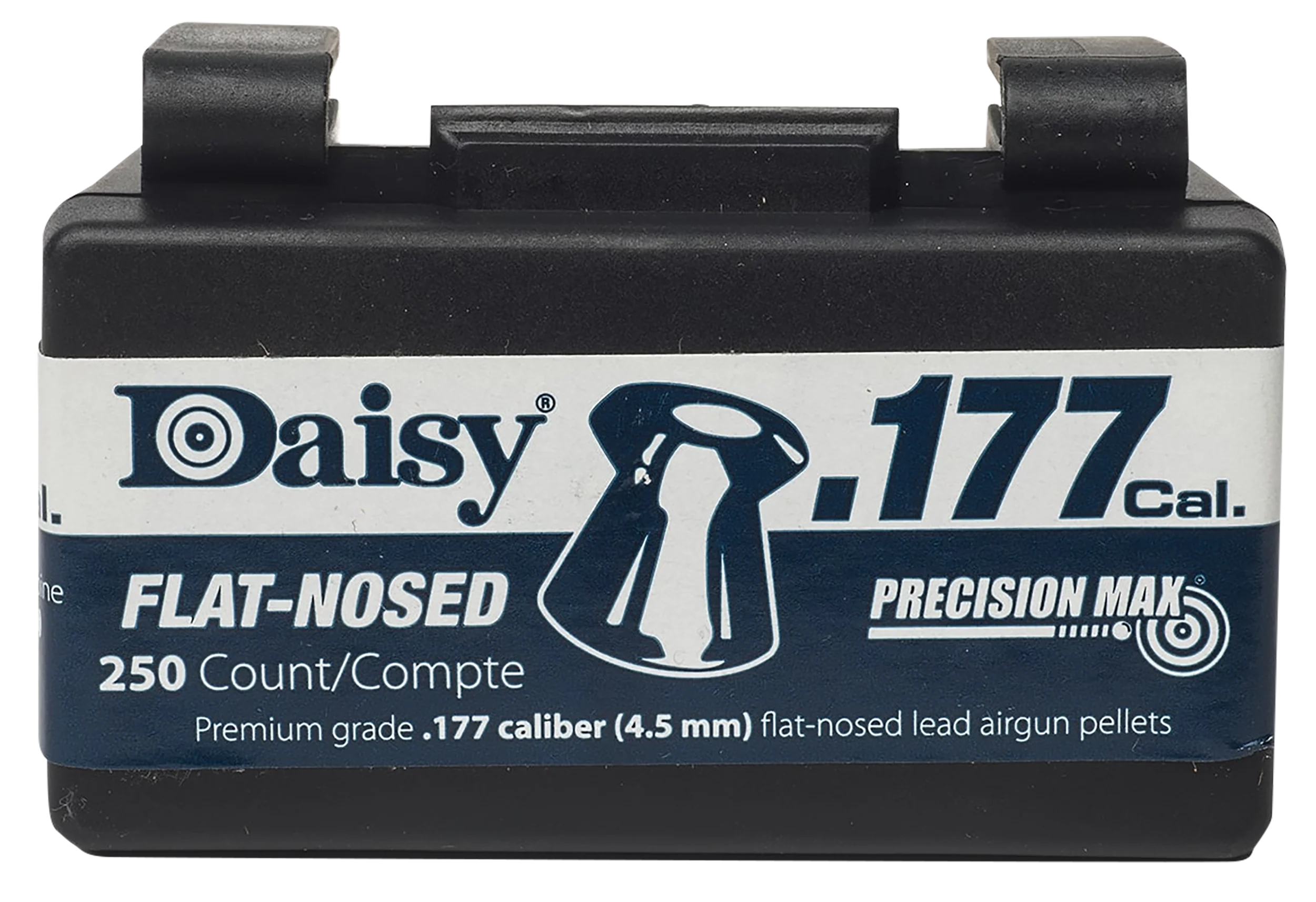 Daisy PrecisionMax Premium .177 Cal Flat Nose Lead Airgun Pellets, 250 Count 990257512