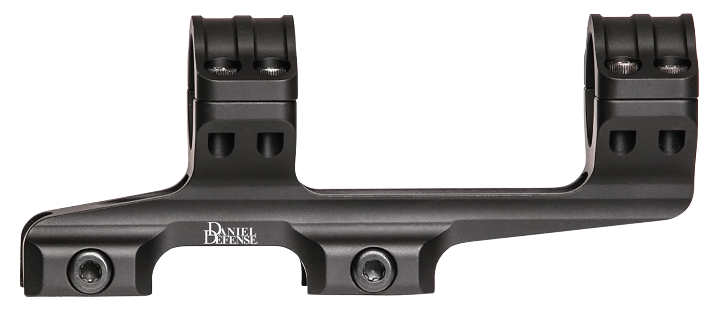 Daniel Defense Optic Mount 1-inch Scope Ring Combo, Rock & Lock, Black Aluminum - 0304707276