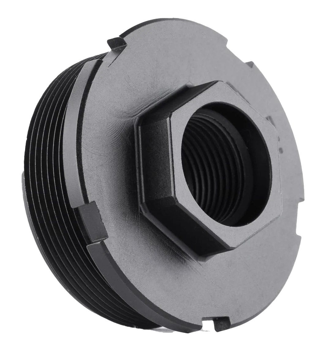 Dead Air HUB (1.375x24) Direct Thread Mount 3/4x24 4140 HT Alloy Steel Black Nitride LT303