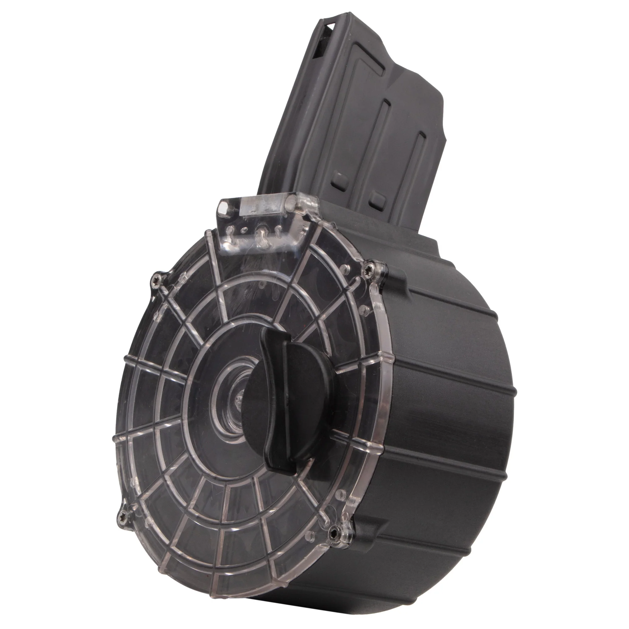 Derya DY12 12 Gauge 21-Round Drum Magazine, Steel/Polymer Hybrid, Black D055039 - Image 3