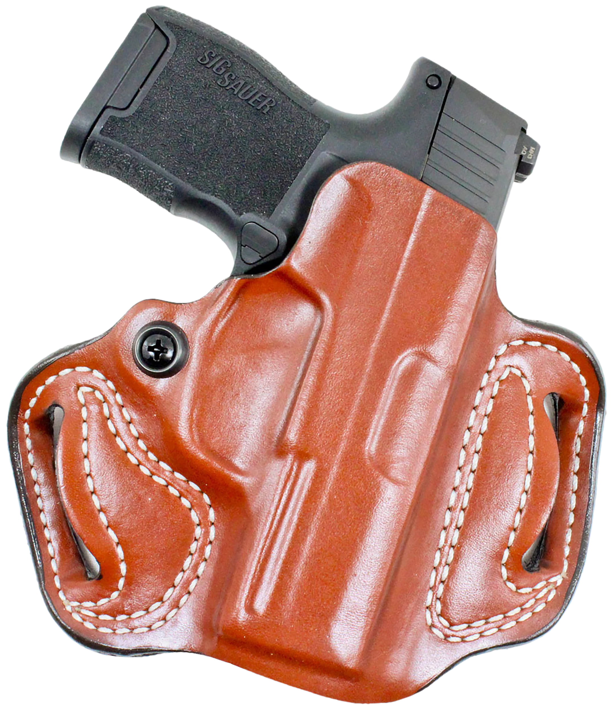 DeSantis Gunhide Mini Slide Leather Outside-the-Waistband Holster, Sig Sauer P365 w/ Red Dot, Right-Hand, 086TA9YZ0