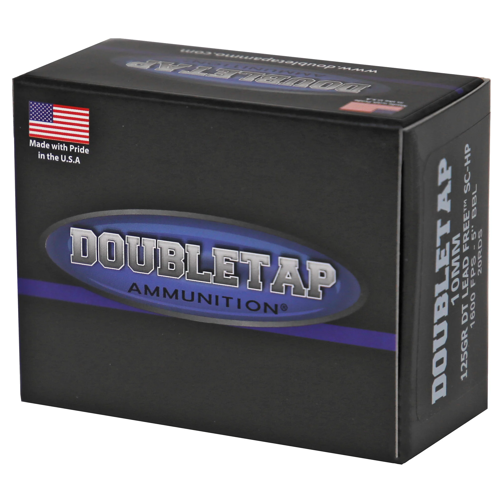 DoubleTap Ammunition 10mm 125gr Lead-Free Solid Copper Hollow Point Defense Ammo, 20 Rounds 10MM125X - Image 3