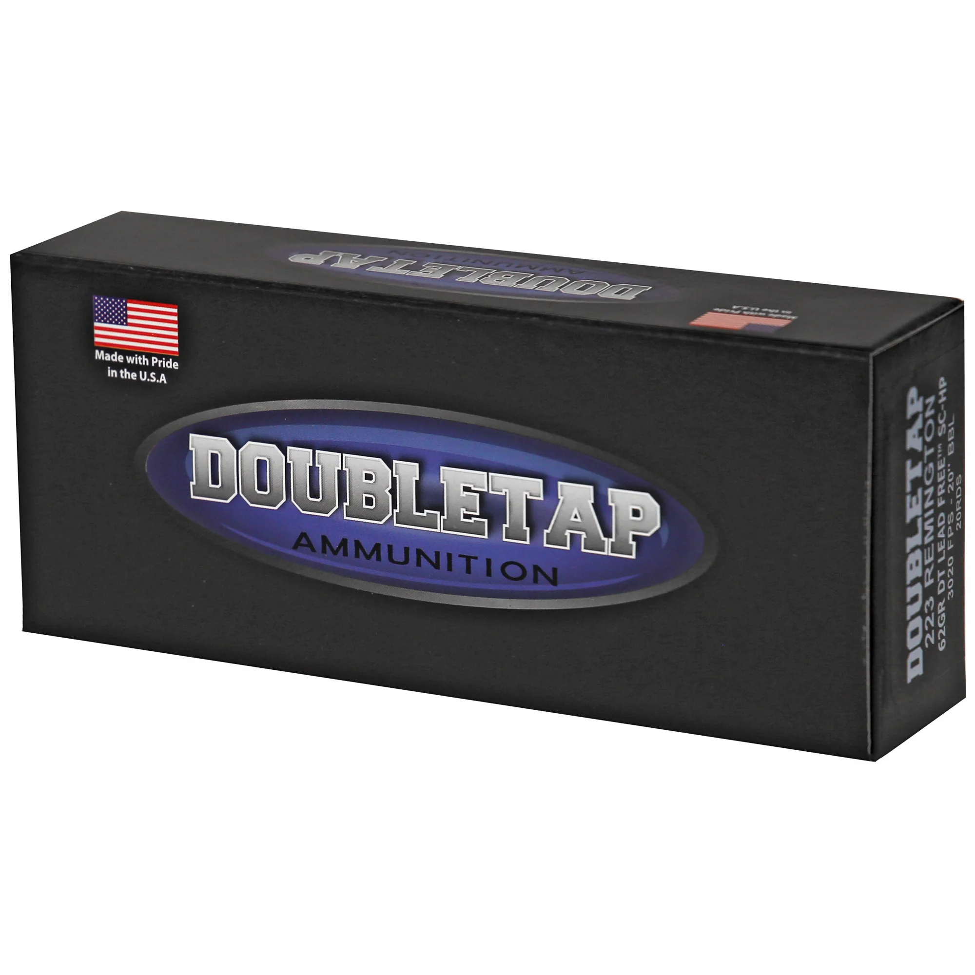 DoubleTap Ammunition .223 Remington 62 Grain Lead-Free Solid Copper Hollow Point Ammo 20-Rd 223R62X - Image 3
