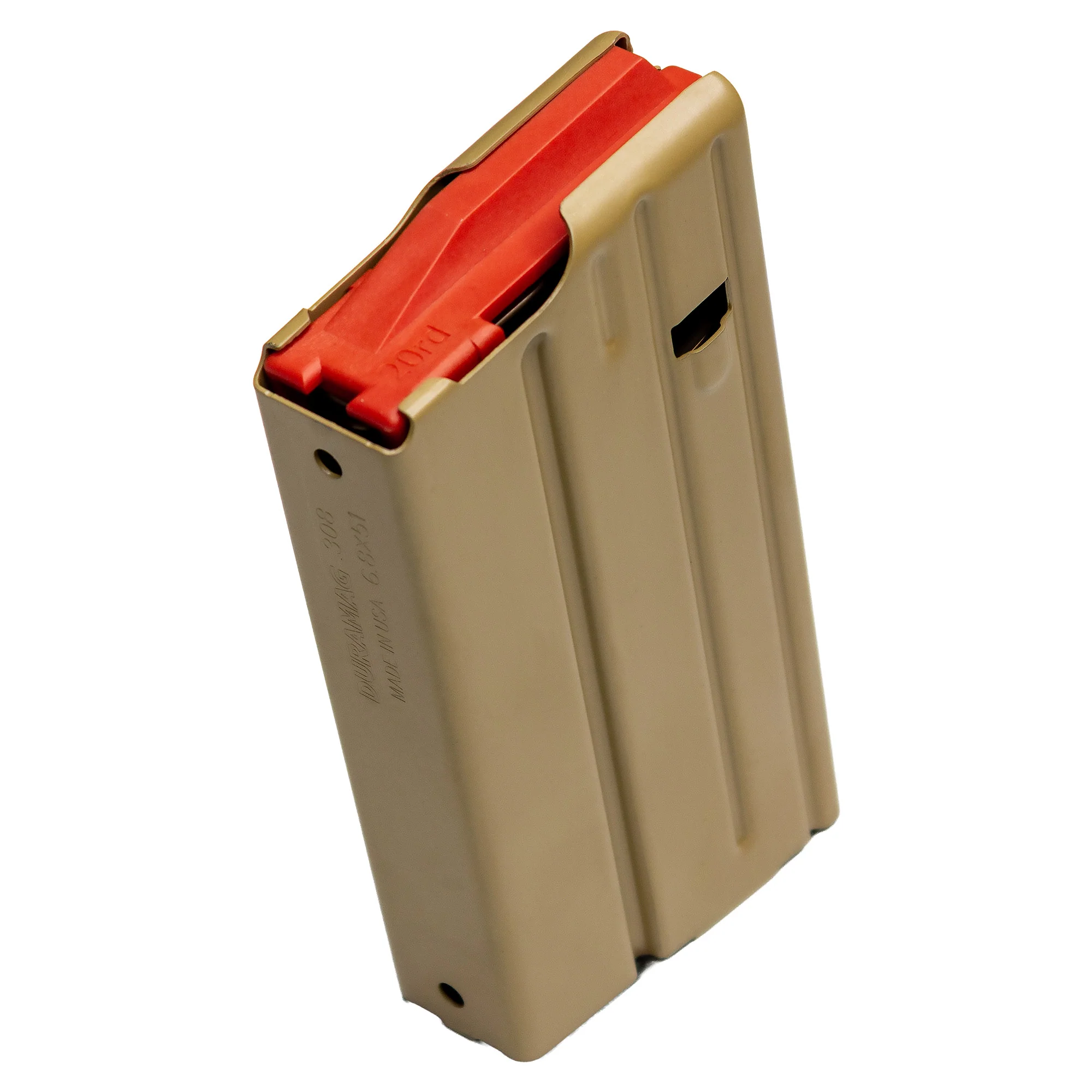 DURAMAG SS SR25 Pattern AR-10 Magazine 20-Round .308/6.8x51 FDE Stainless Steel 2008049178CPD - Image 2